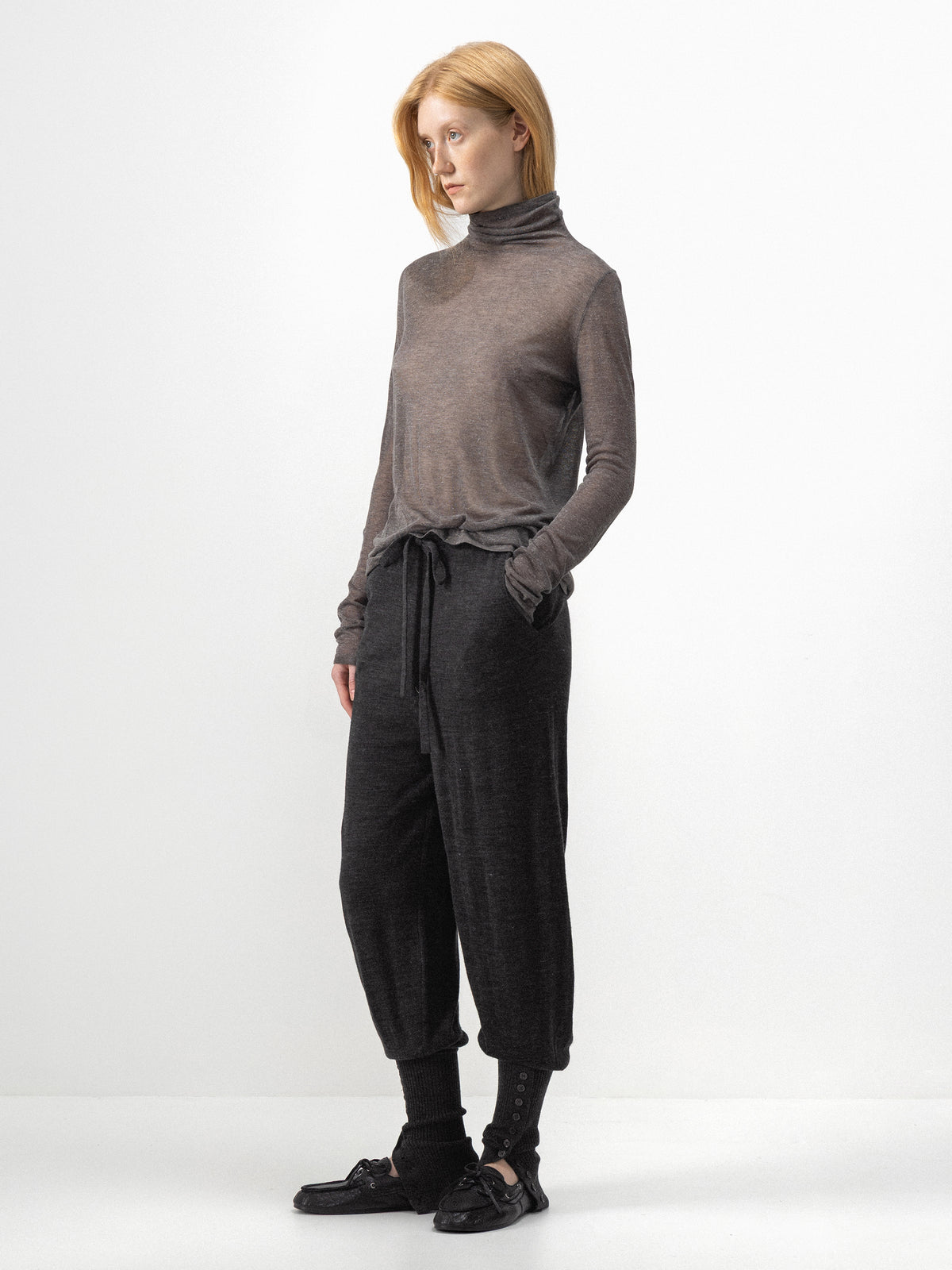 CUBIC Sheer Turtleneck Layering Top-12