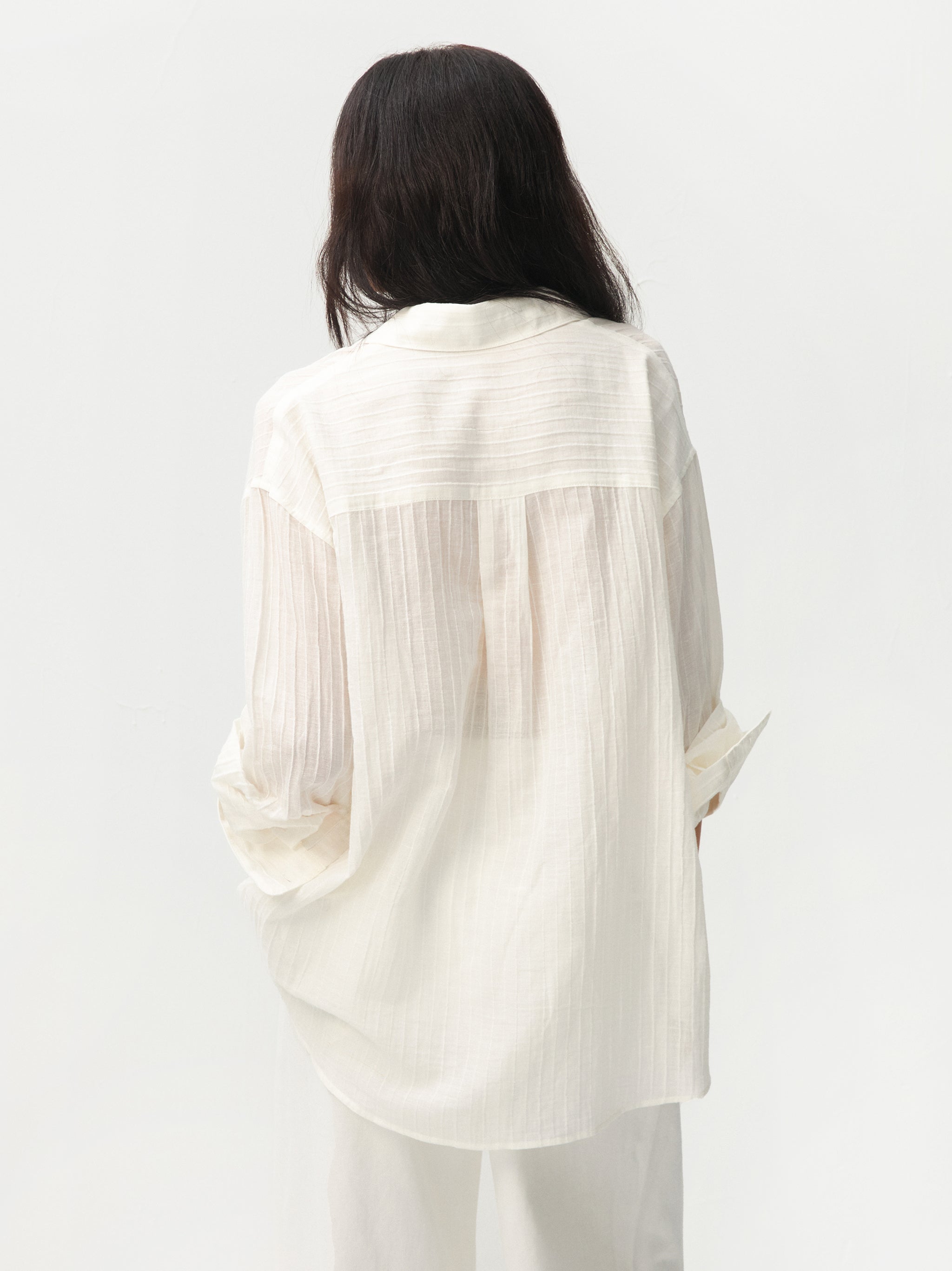 CUBIC Ramie Lightweight Long-Sleeved Shirt-12