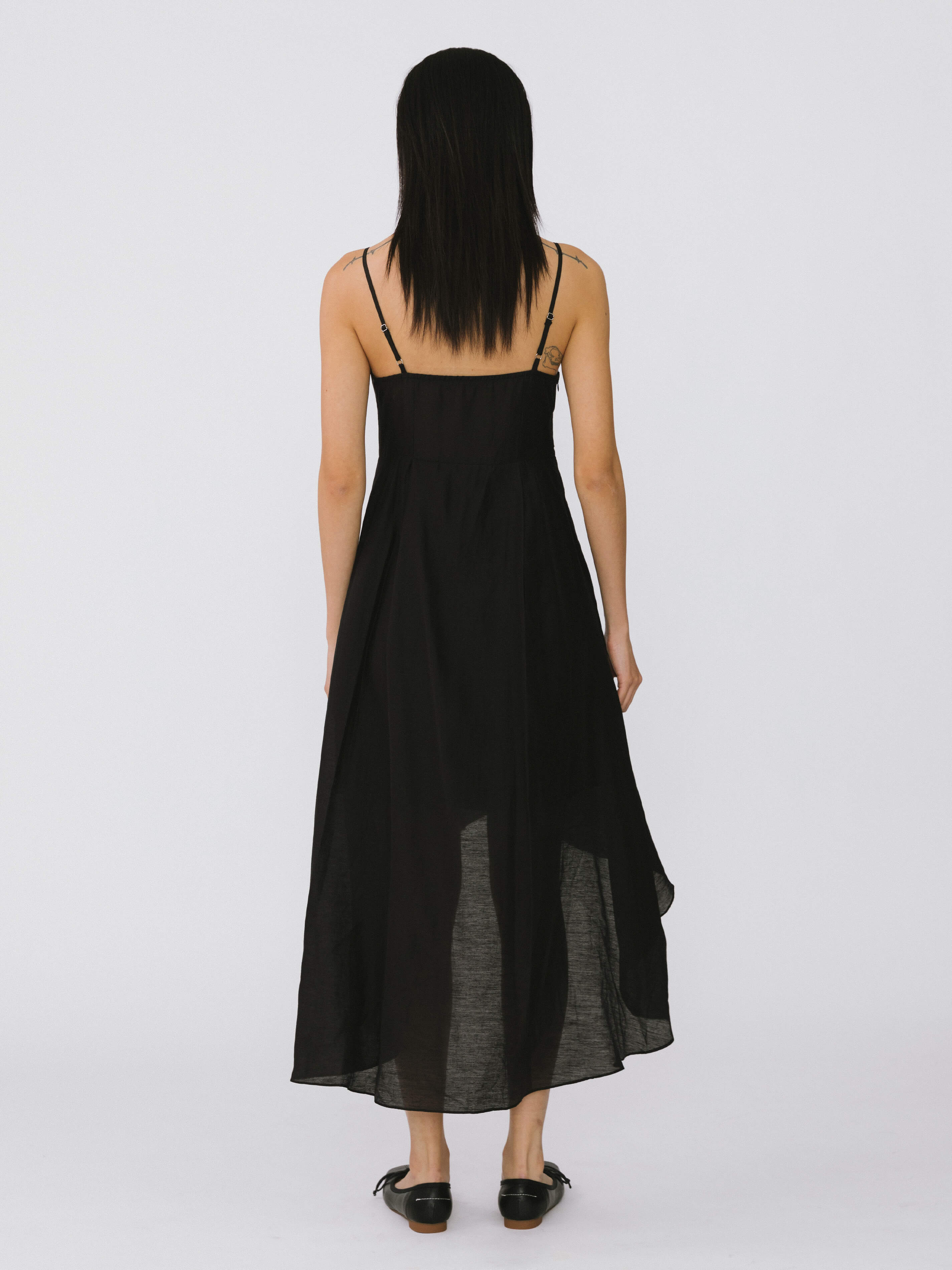 High-low Hem Sling Dress-13