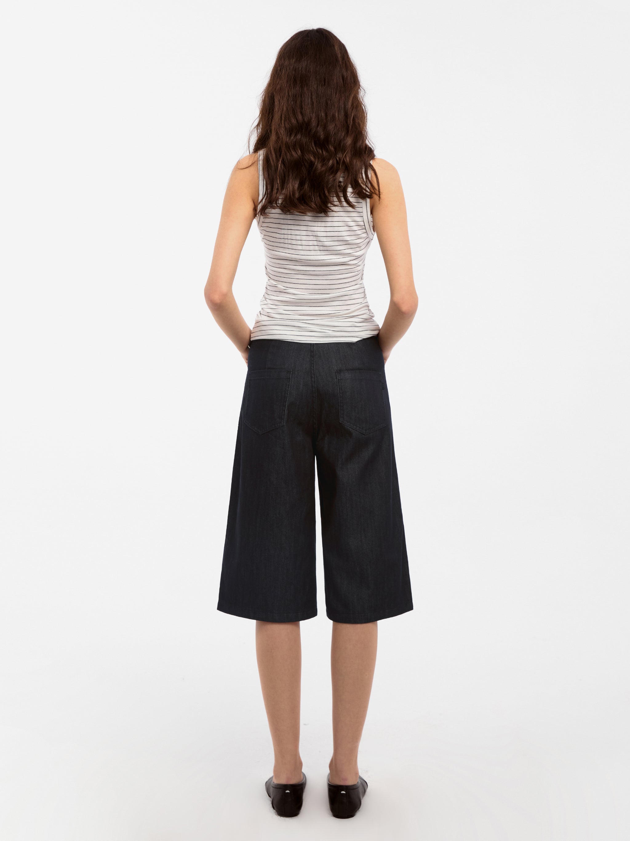 CUBIC Classic Straight Leg Casual Mid-Length Pants-12
