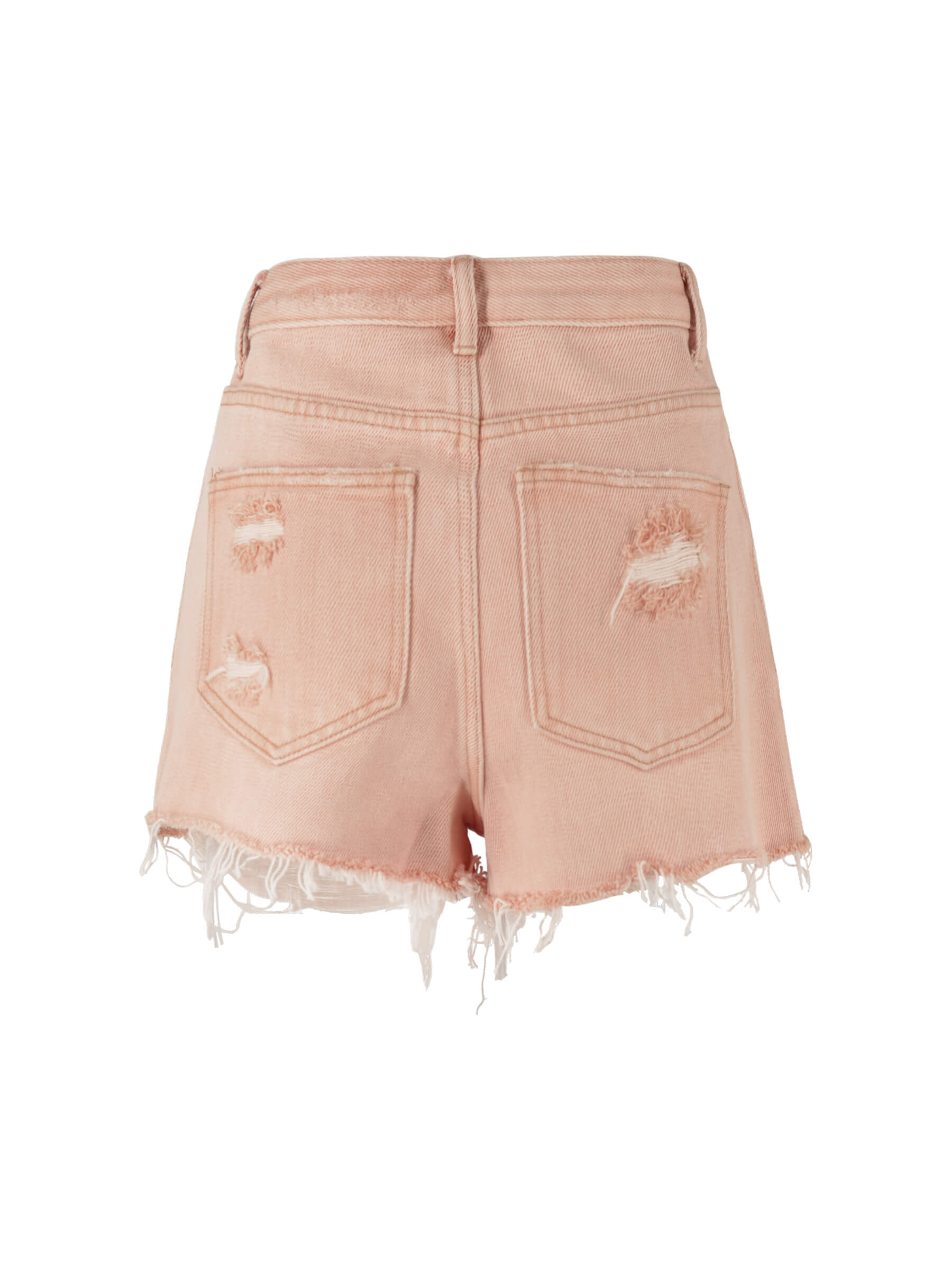Raw Edge Distressed Mini Shorts-6