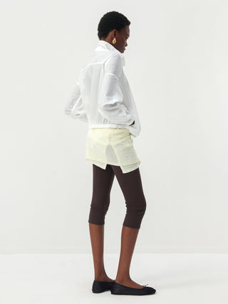 CUBIC Nylon Drawstring Collar Sheer Windbreaker Jacket