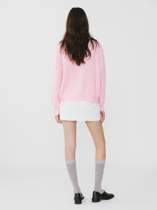 Casual V-Neck Ribbed Knit Cardigan with Wool Blend