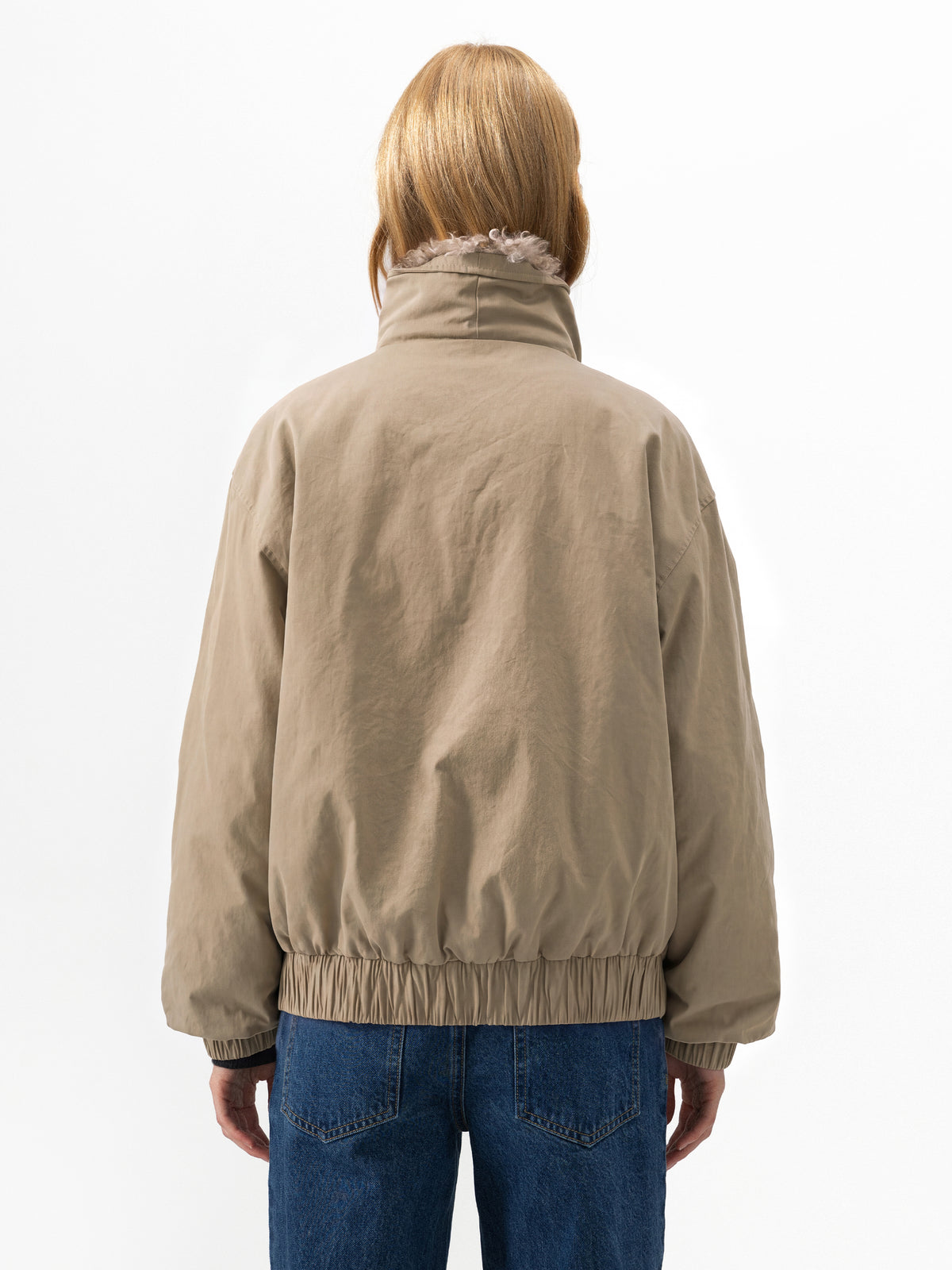 CUBIC Oversized Faux-Fur Collar Down Jacket-12
