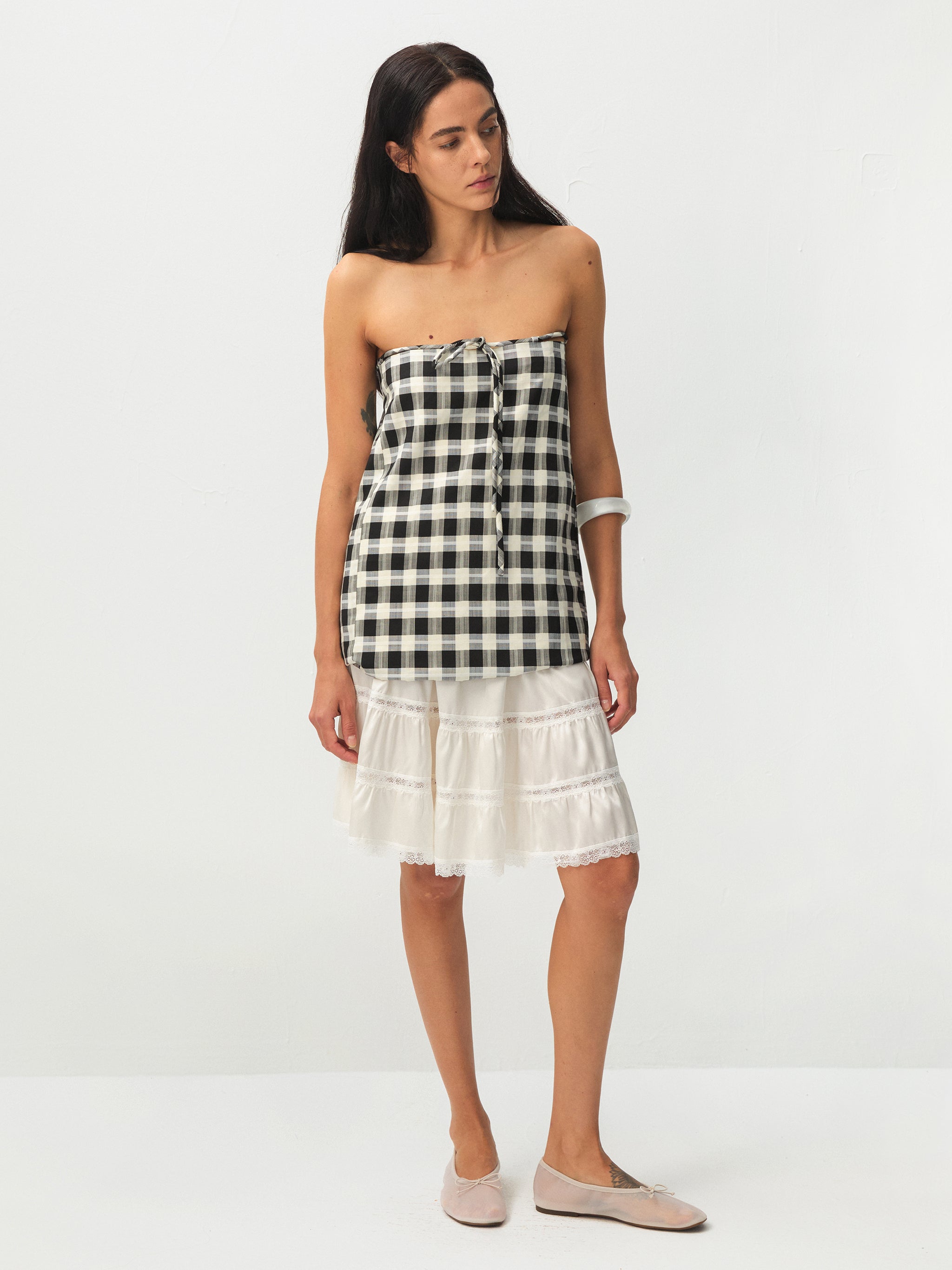 CUBIC Straight H‑line Two‑way Skirt-12