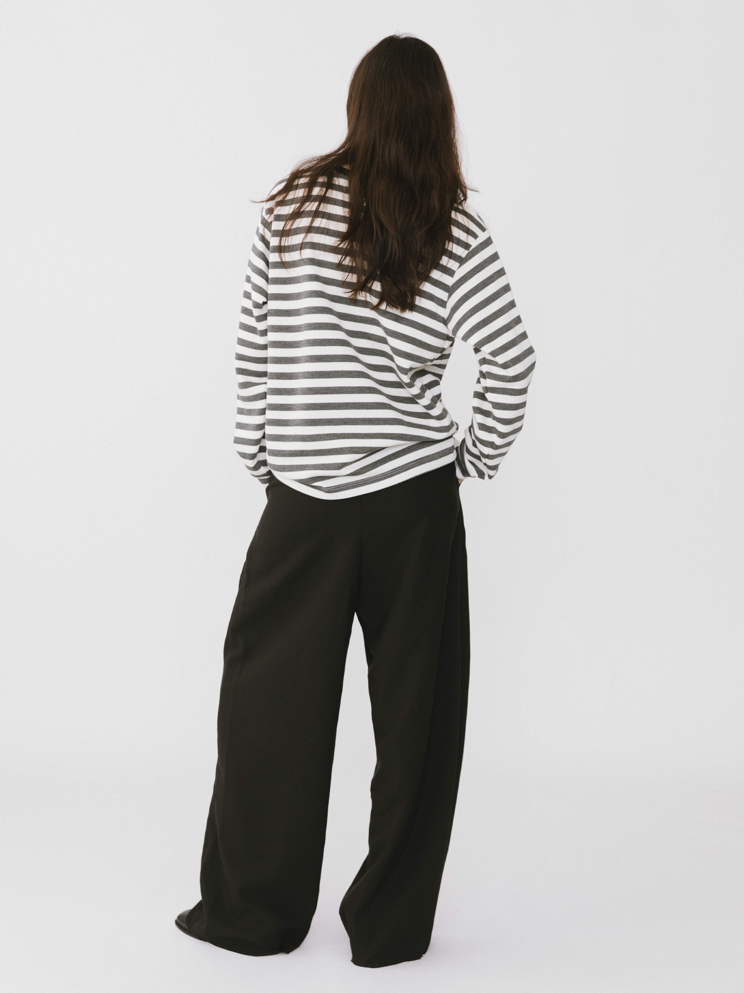 Oversized Striped Long Sleeve Top-12