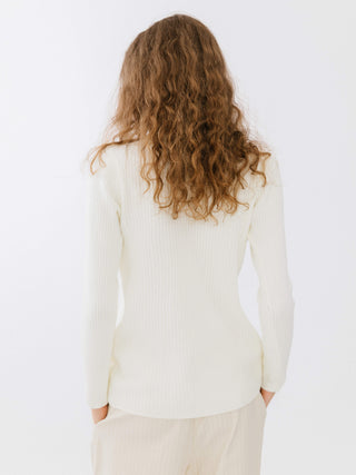 Crossover Ribbed Knit Jumper