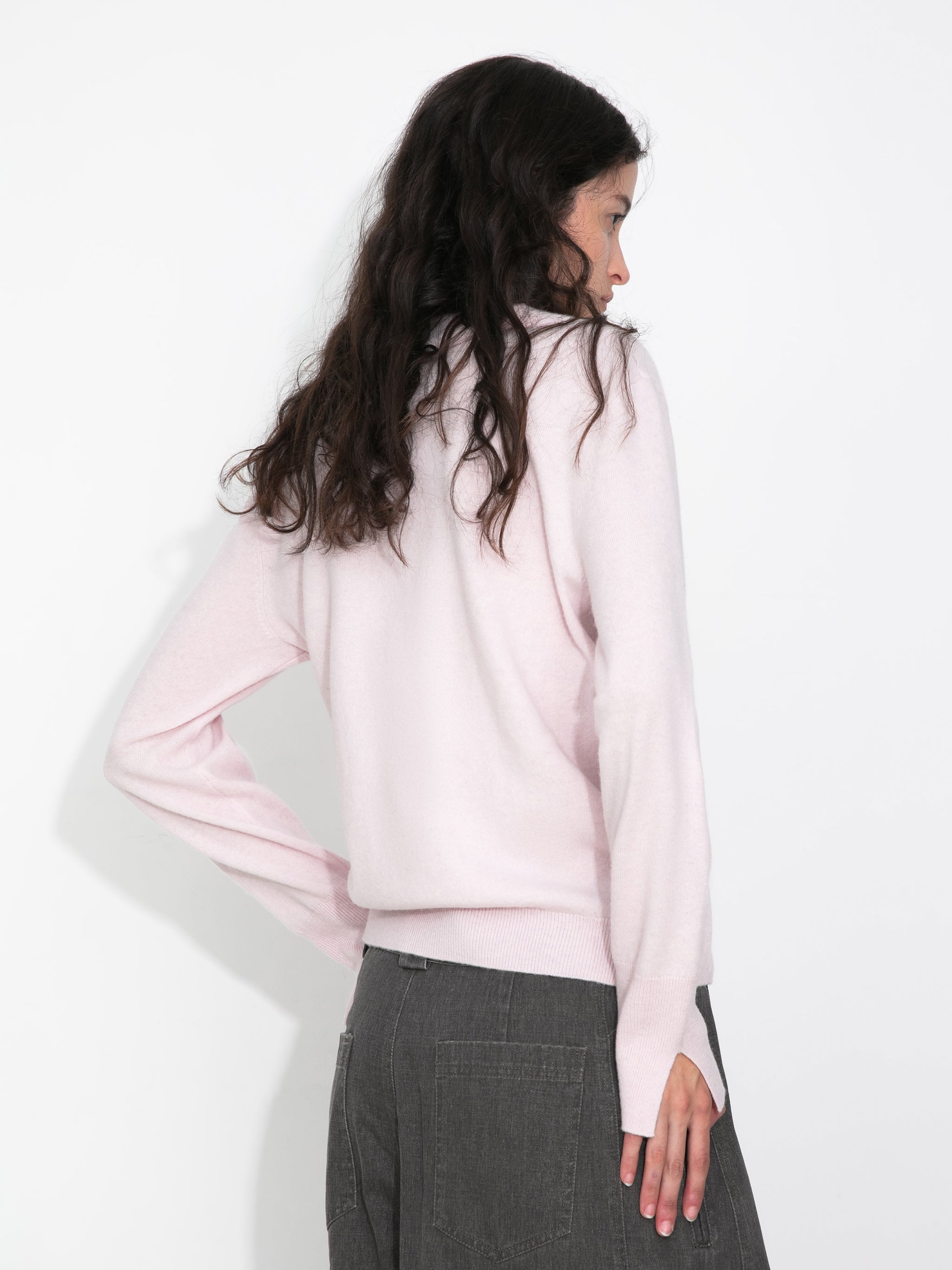 Relaxed Knit Cardigan Jacket in 100% Wool-12