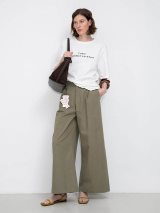 100% Cotton Women's T-Shirt with Front Print