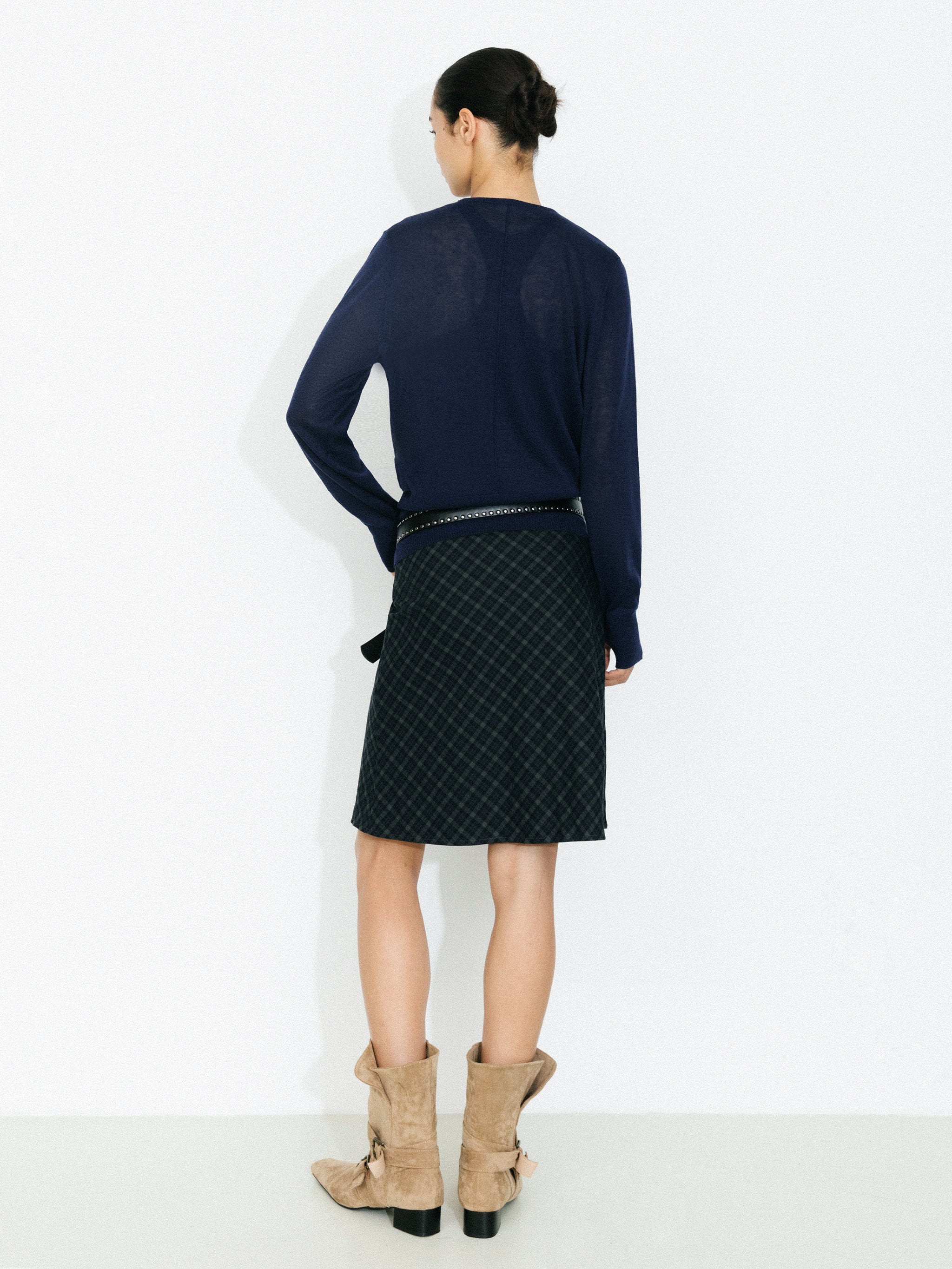Knit Cardigan and Vest Two-Piece Set-12