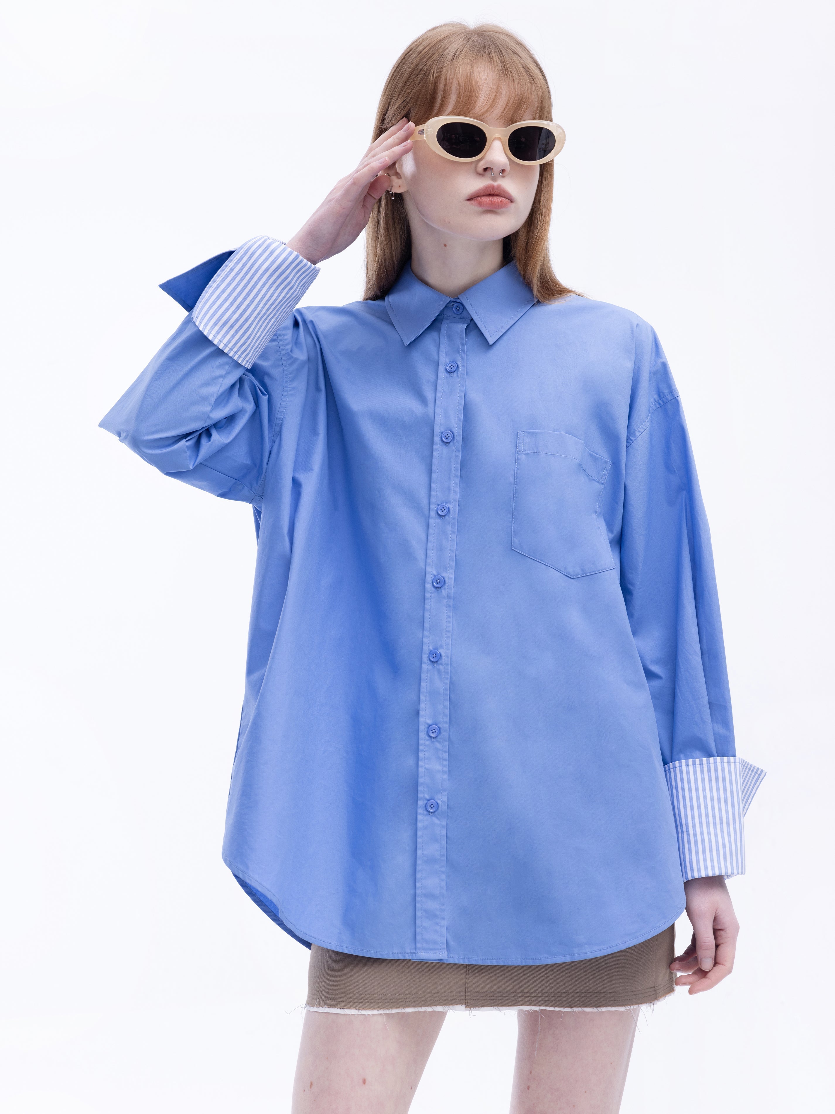 Classic Shirt with Turn-Up Cuffs-13
