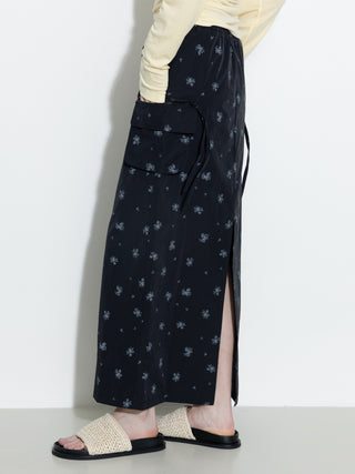 A-line Floral Skirt