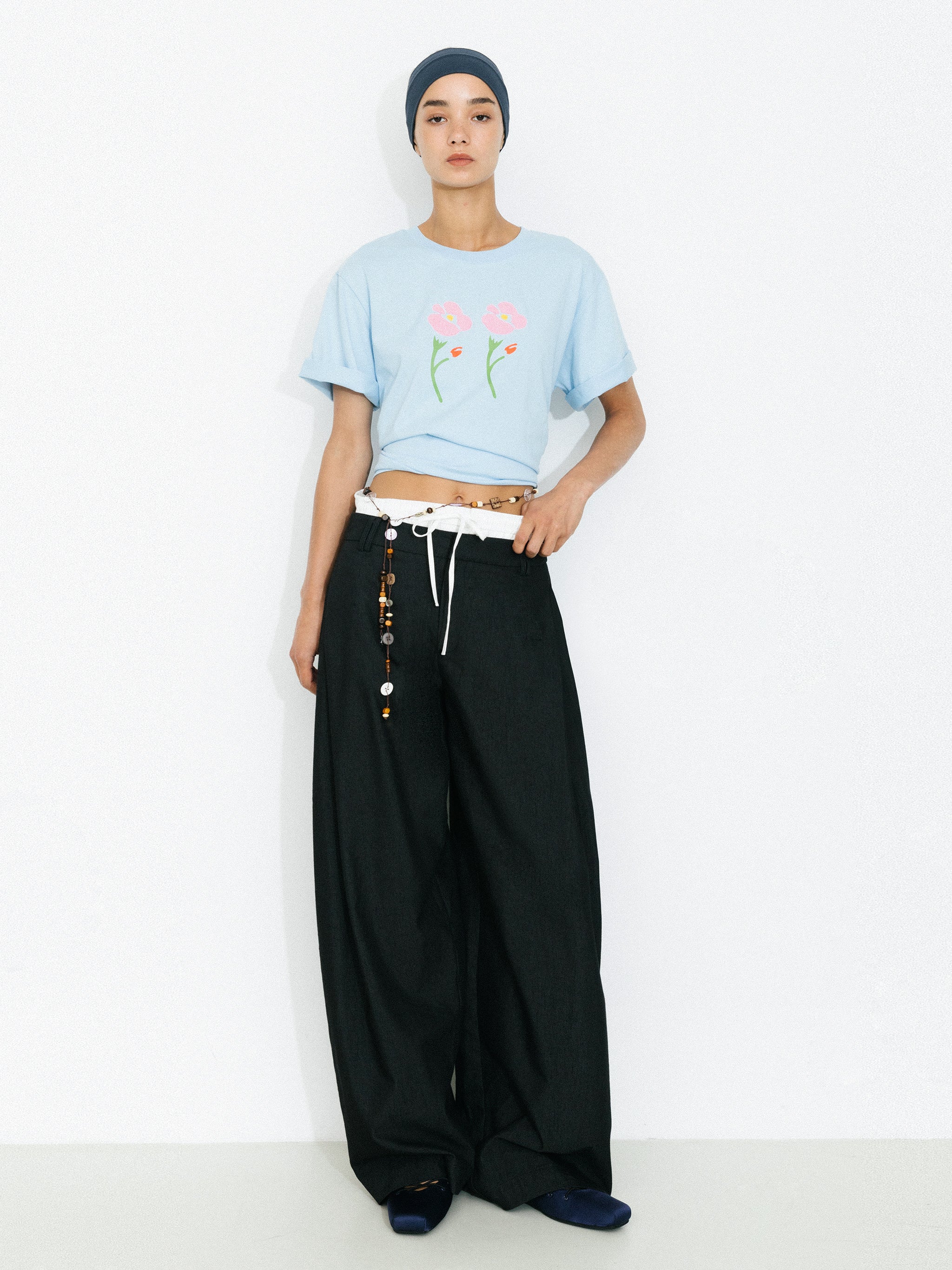 Oversized Flowers T-shirt-12