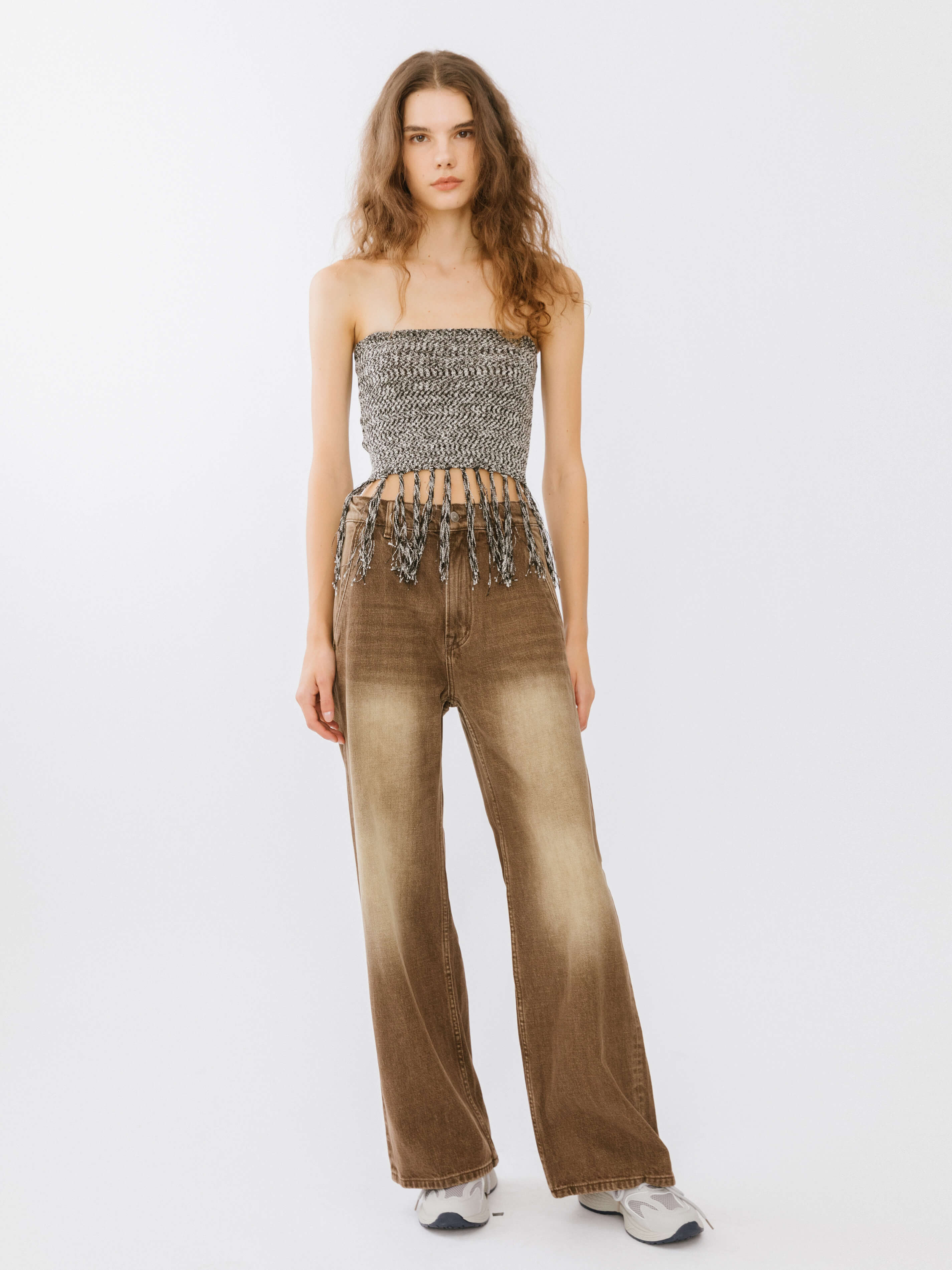 High Waisted Washed Out Boyfriend Jeans-12