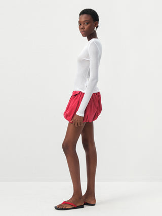 CUBIC Lyocell Sheer Long-Sleeve Top