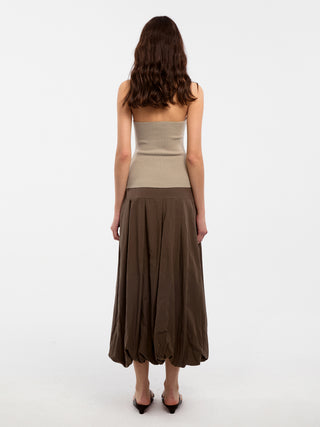CUBIC Lyocell Pleated Tulip Skirt