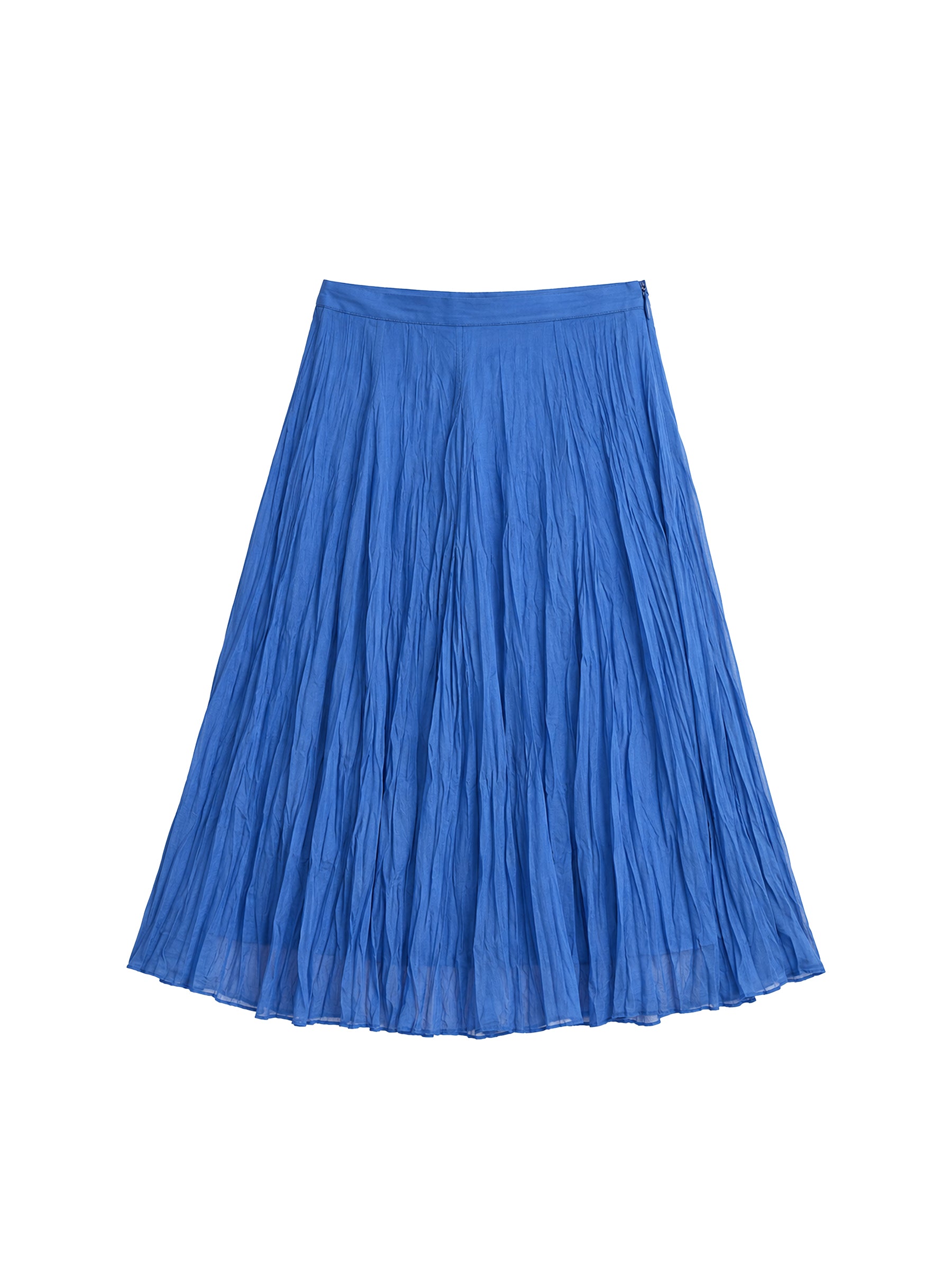 CUBIC Crinkled Pleated Midi Skirt-12