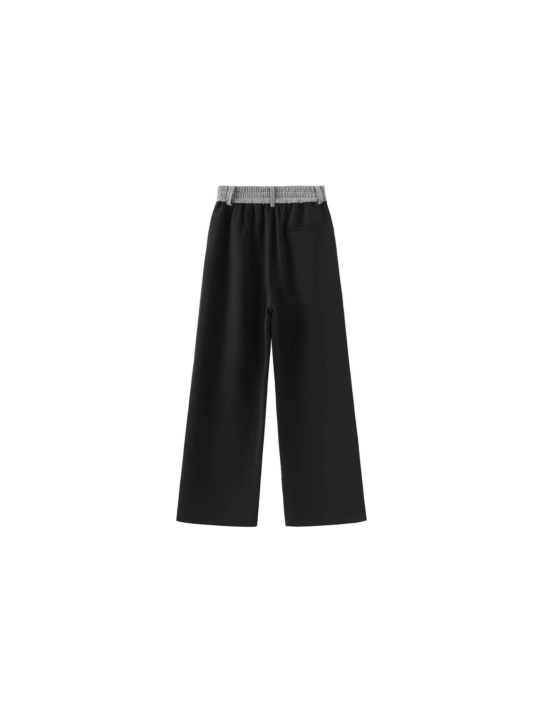 Colorblock Casual Straight Trousers-14