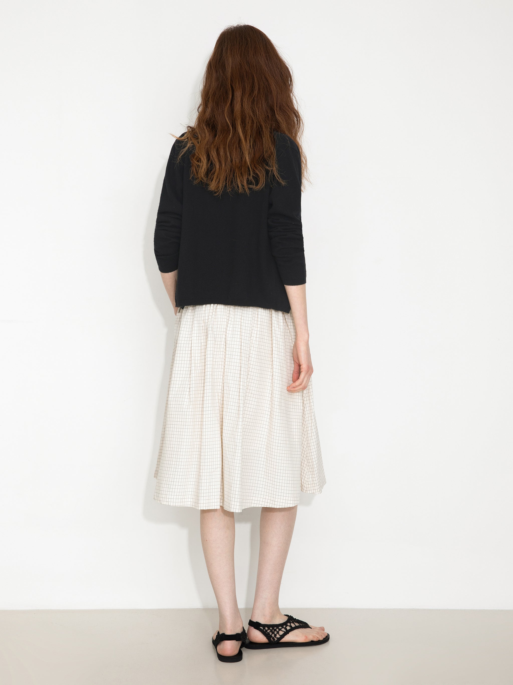 Zip-Up Collared Cropped Knit Cardigan & Vest Set-12