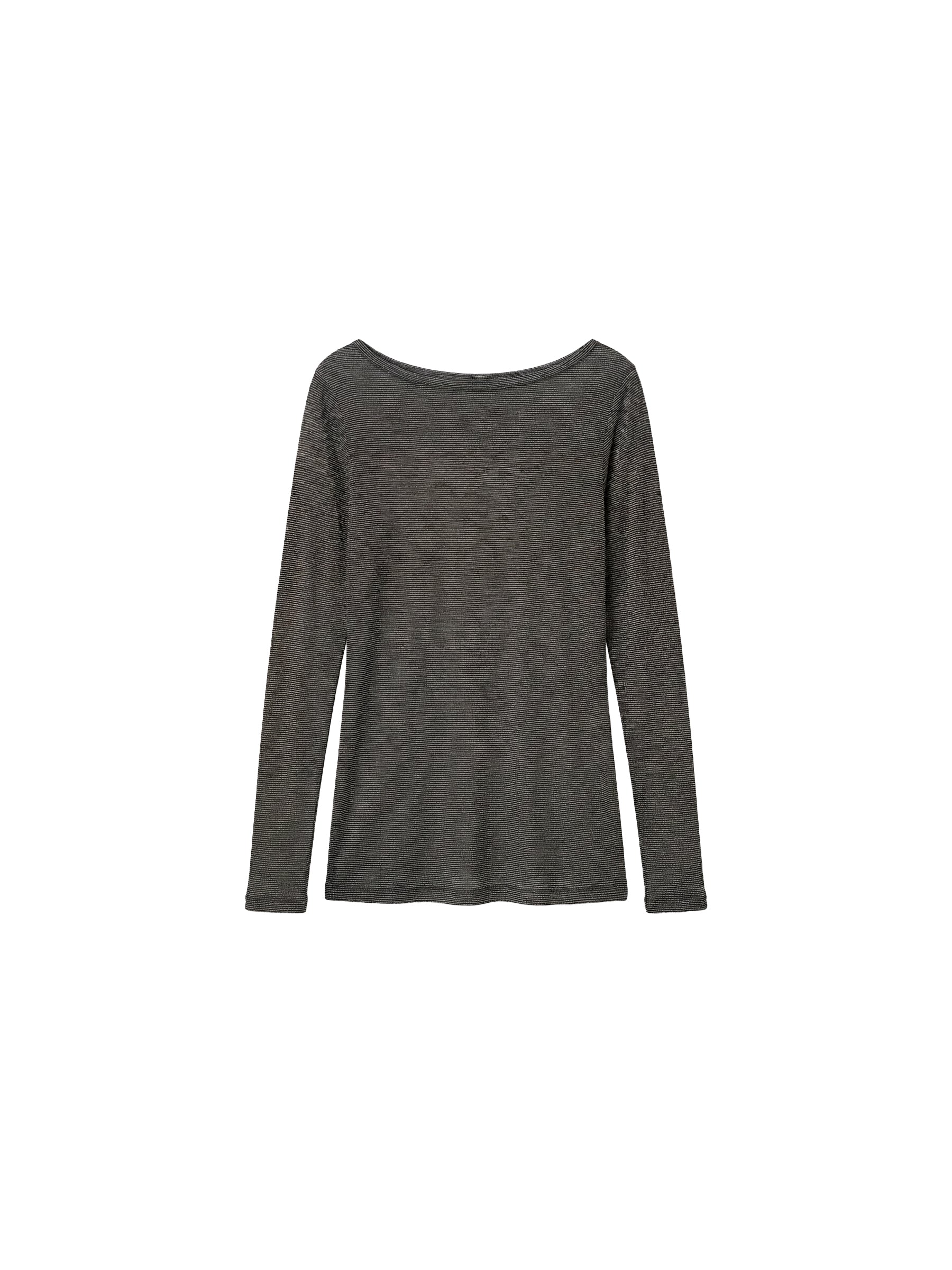 CUBIC Lyocell-Blend Boat Neck Long Sleeve Top-12