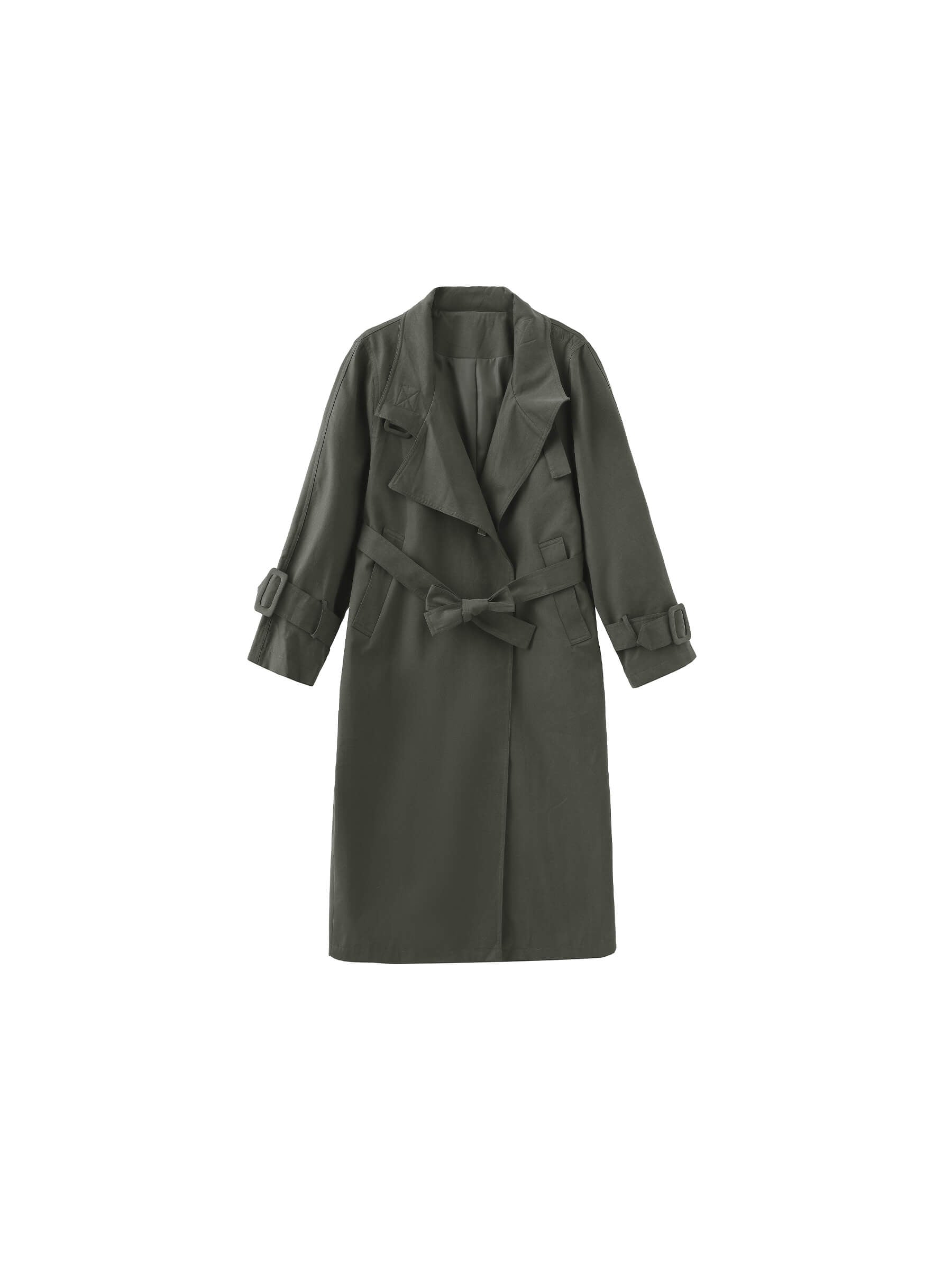 Overlay Mid-Length Trench Coat-17