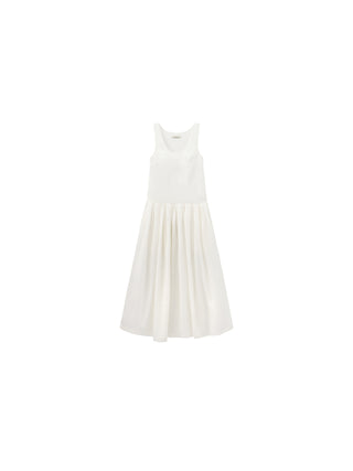 CUBIC Lyocell Solid Color Long Dress