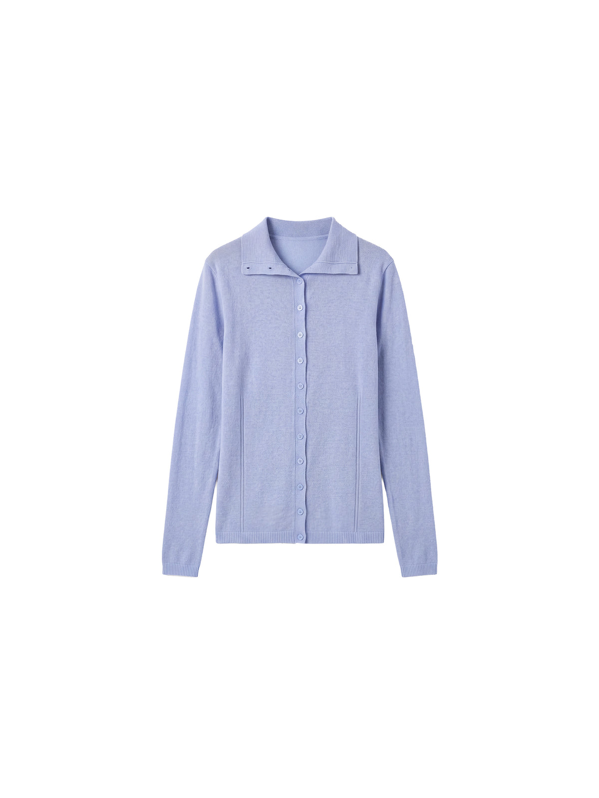 CUBIC High Neck Button Knit Cardigan-13
