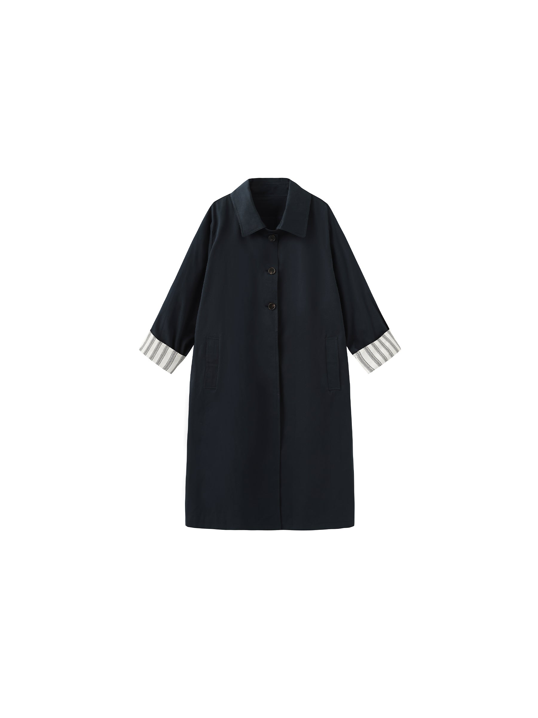 Macintosh Trench Coat with Striped Lining-13