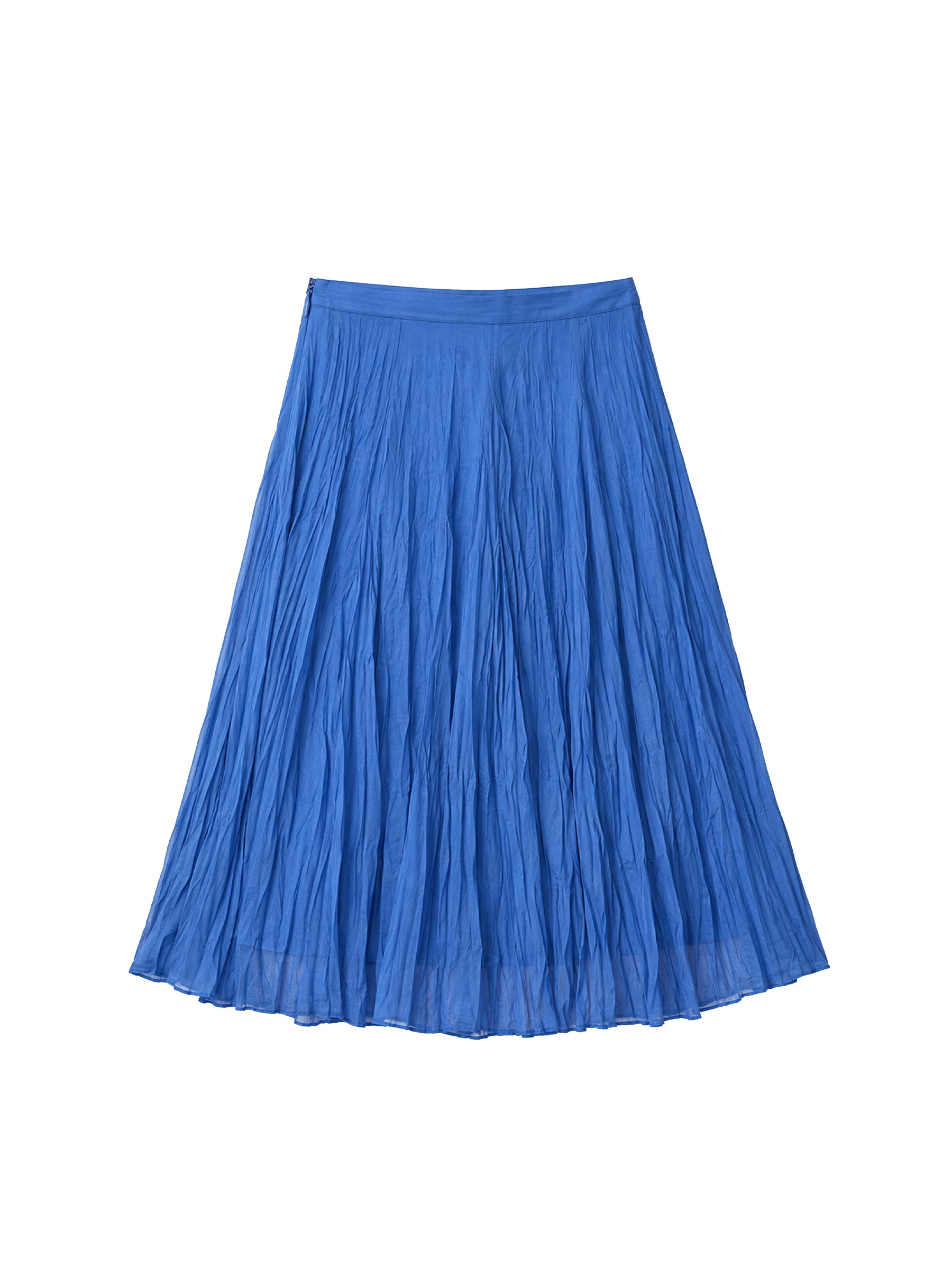 CUBIC Crinkled Pleated Midi Skirt-13