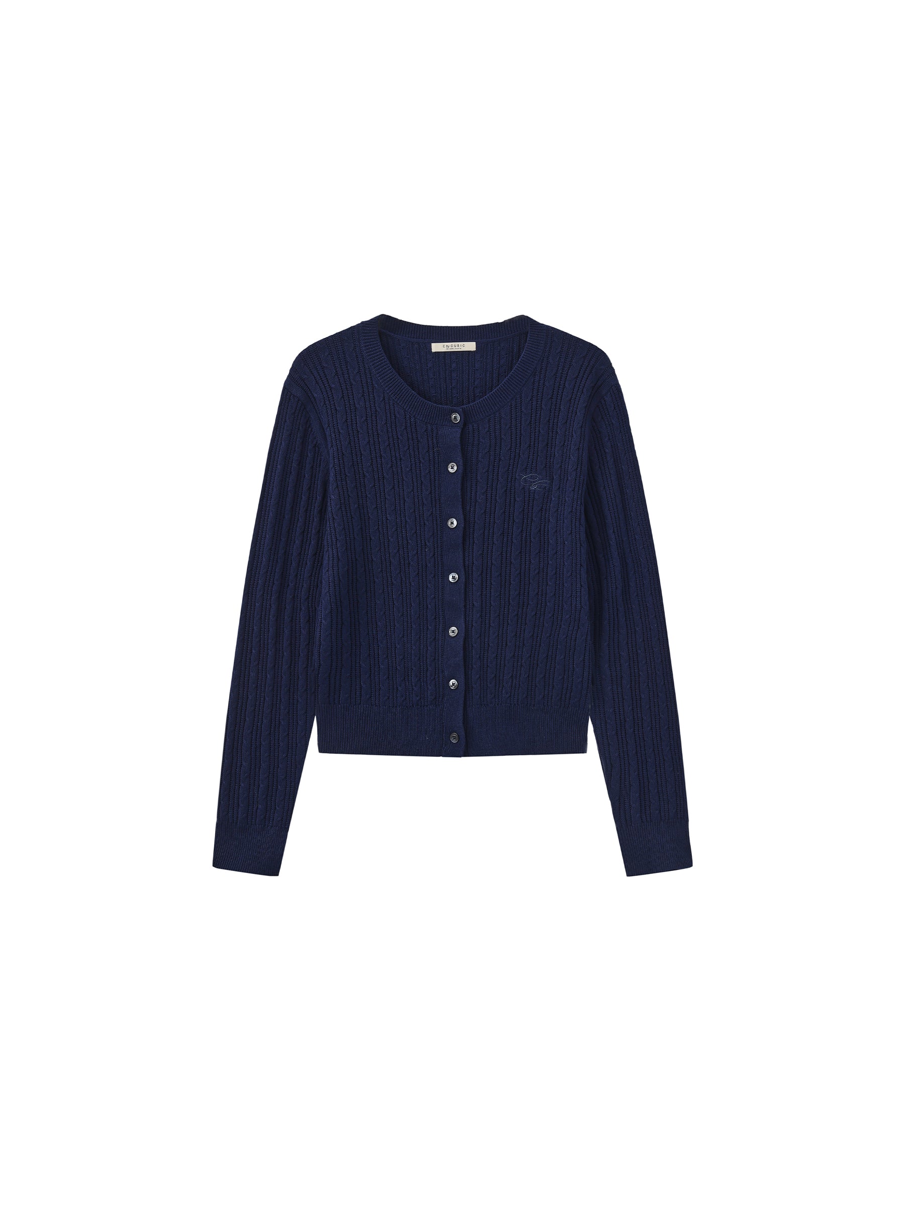 Cable-Knit Cropped Cardigan-13