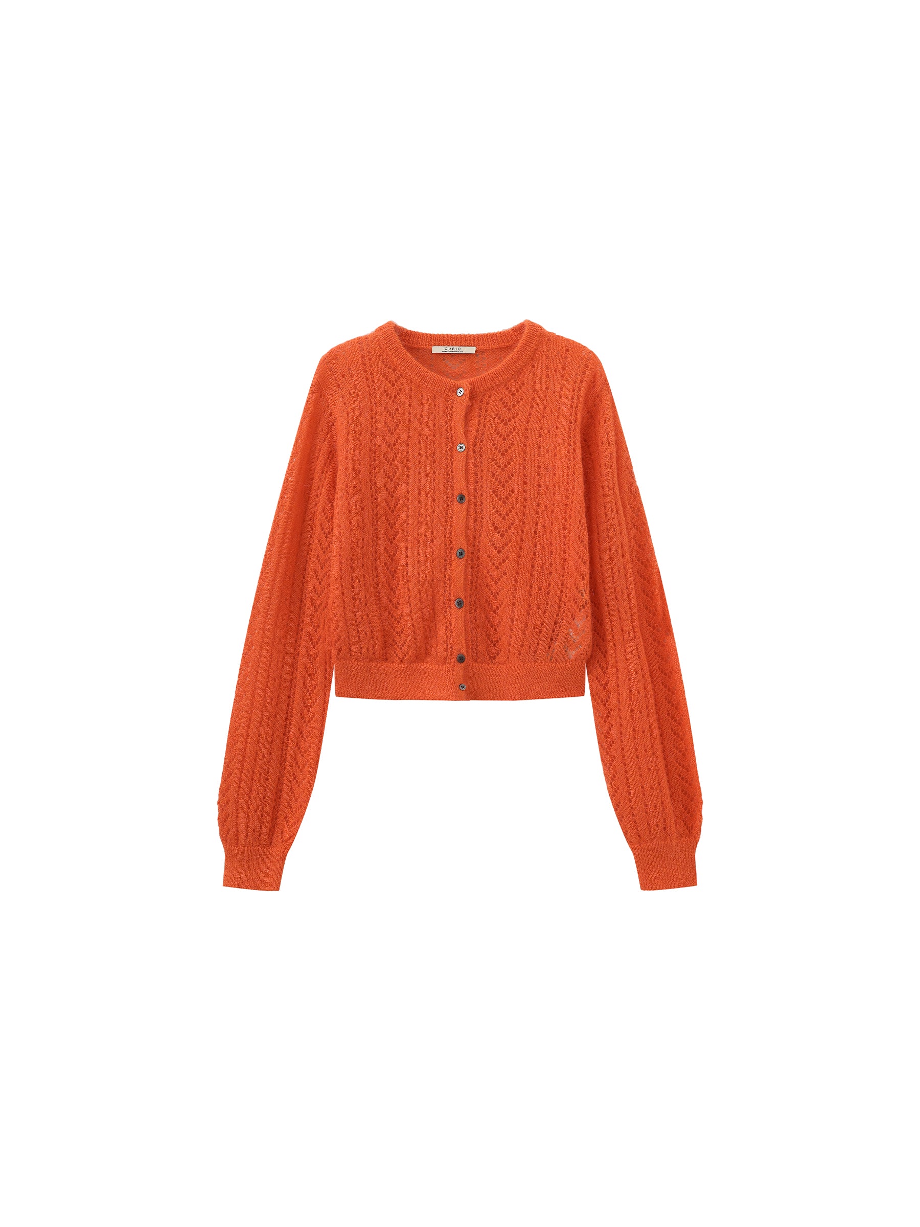 Cropped Open-Knit Cardigan-13