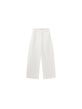 CUBIC Ruffled Waistband Two-Way Casual Pants