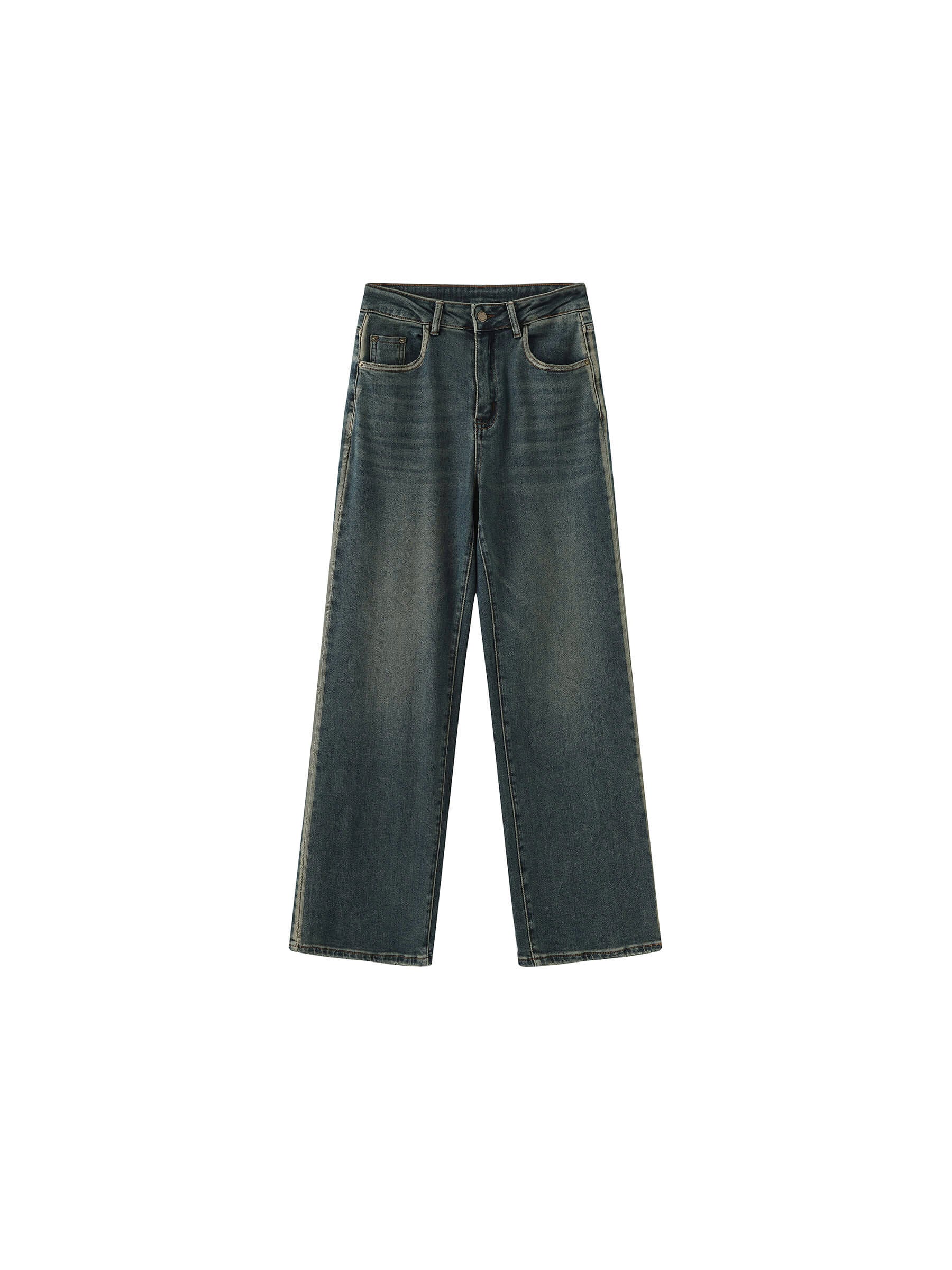 Vintage Bronze Wash Dark Jeans-15
