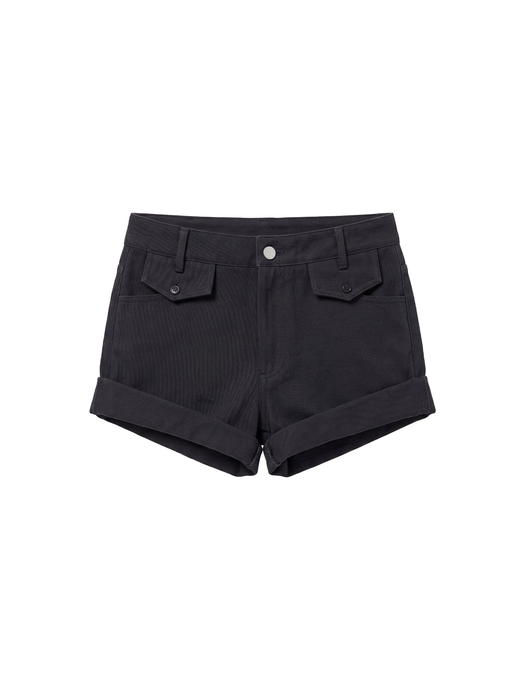 CUBIC Cotton-Blend Rolled-Cuff Utility Shorts-13