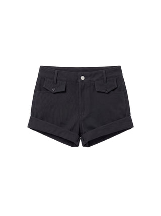 CUBIC Cotton-Blend Rolled-Cuff Utility Shorts