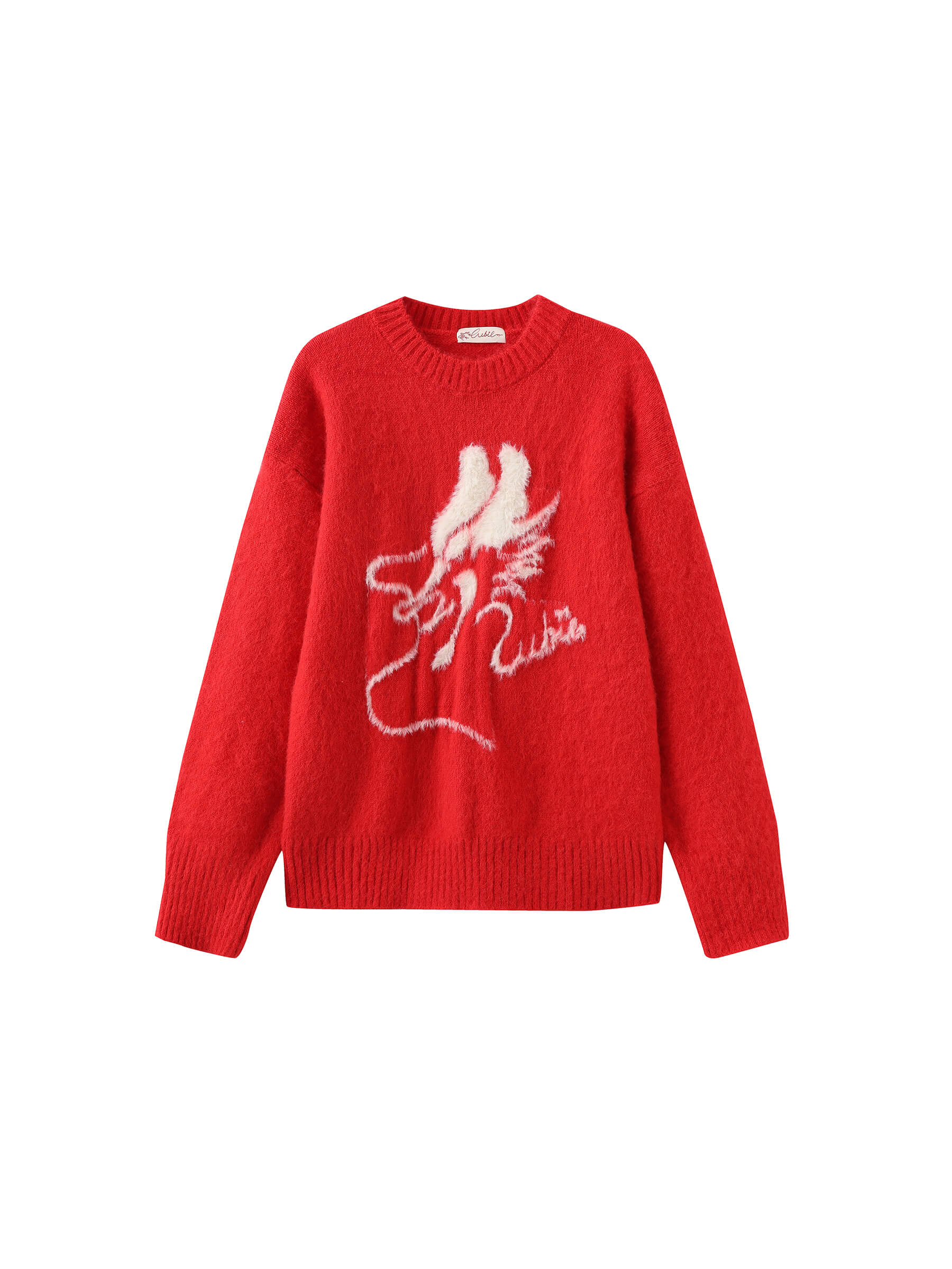 Loose Fit Color Block Jacquard Sweater-13