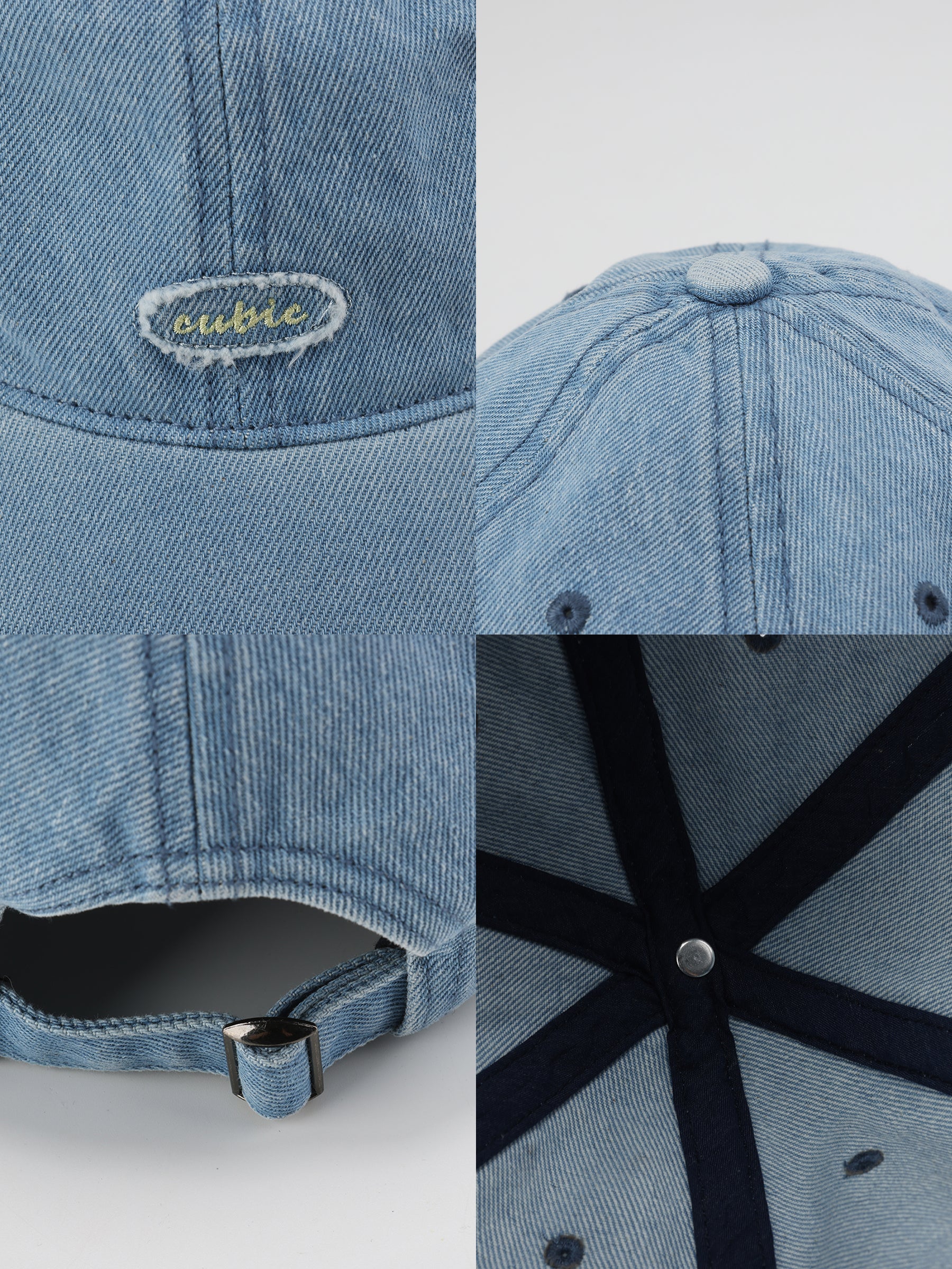 Denim Cubic Cap-14