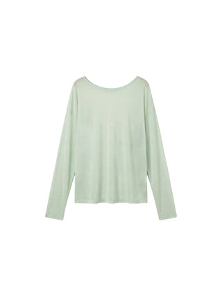 CUBIC Lyocell Sheer Open-Back Top