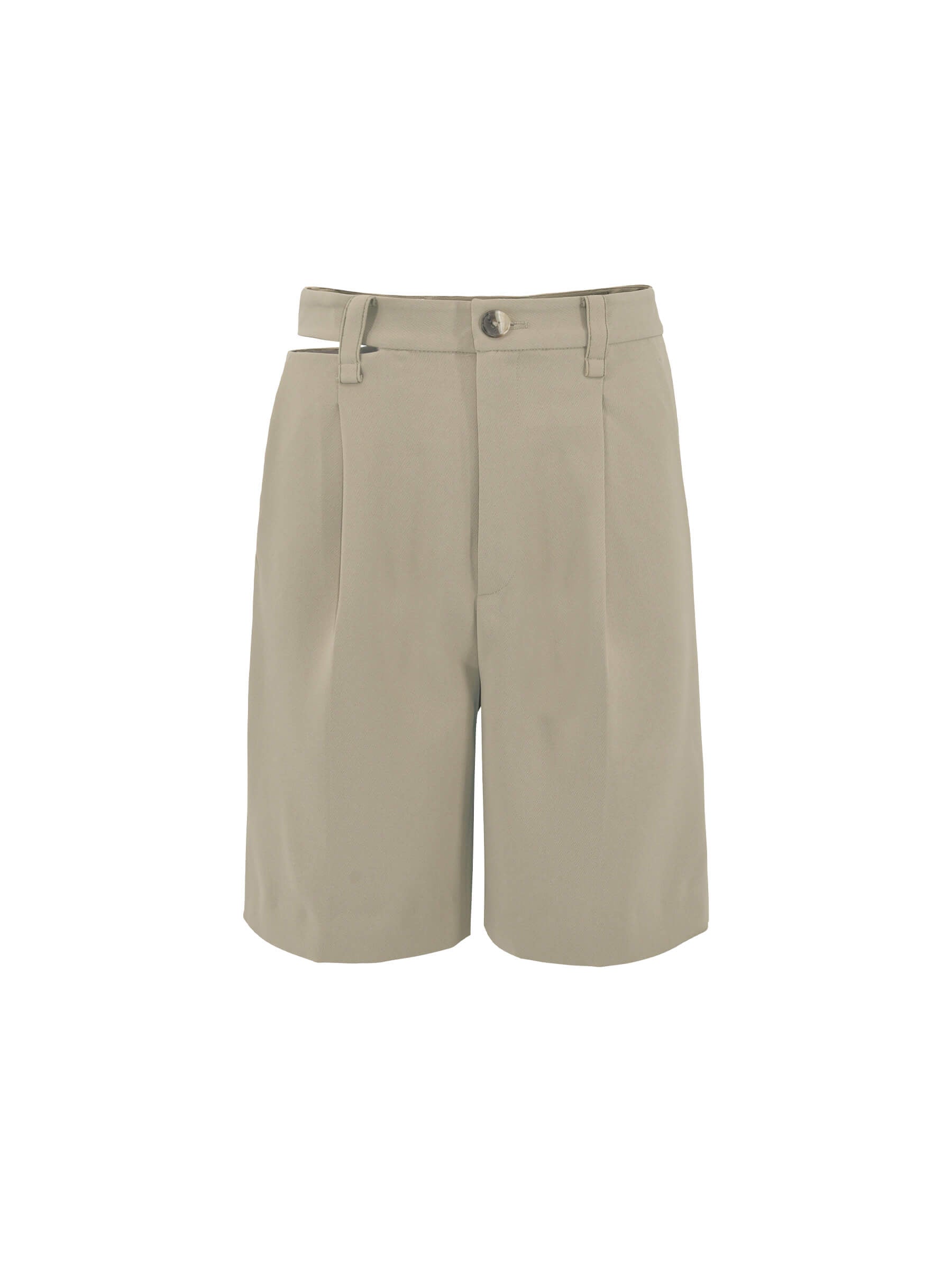 Asymmetric Cut Out Tailored Shorts-13