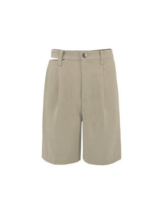 Asymmetric Cut Out Tailored Shorts