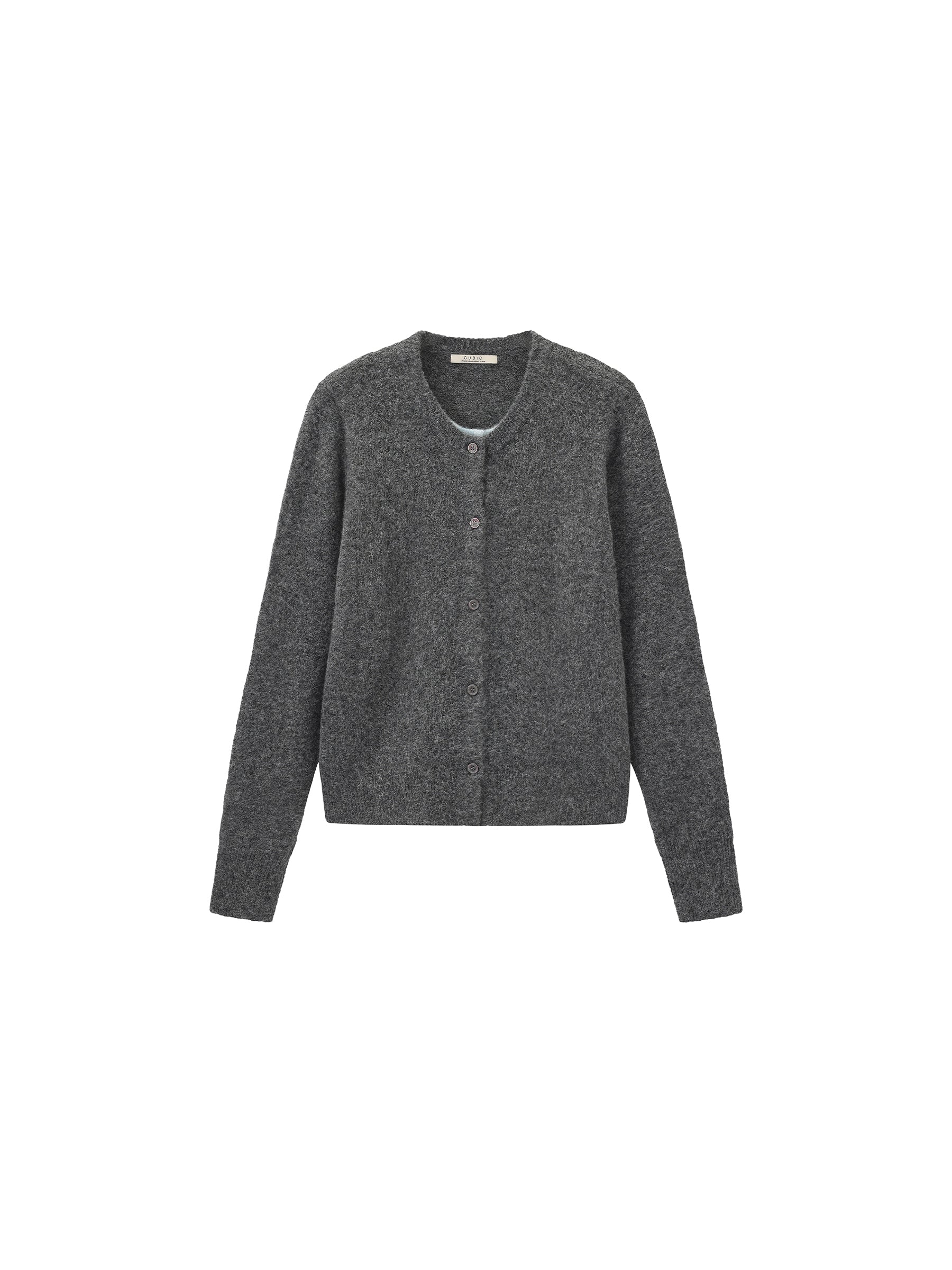 Crewneck Knit Button-Up Cardigan-13