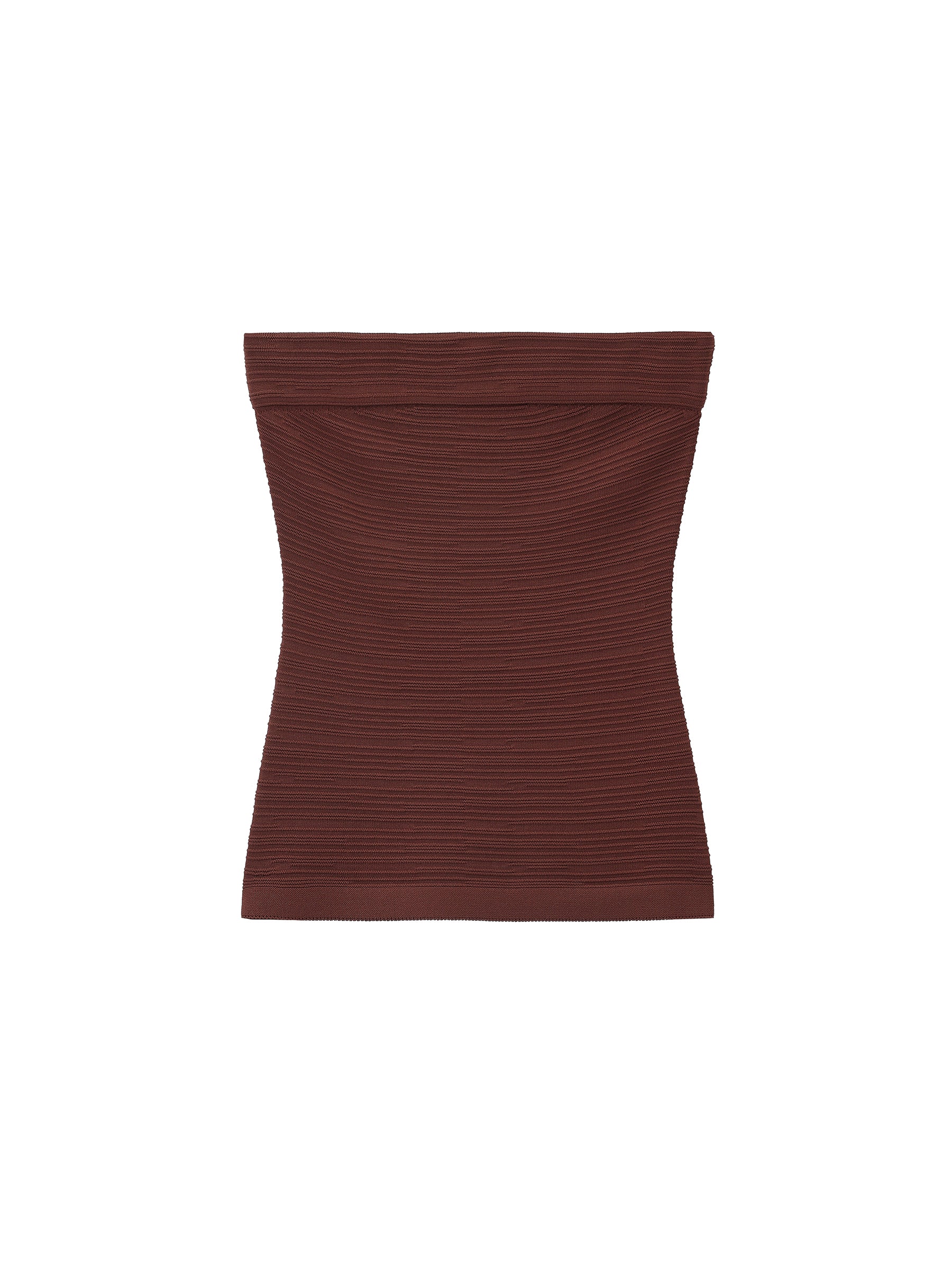 Sculpted Textured Fitted Knit Top-13