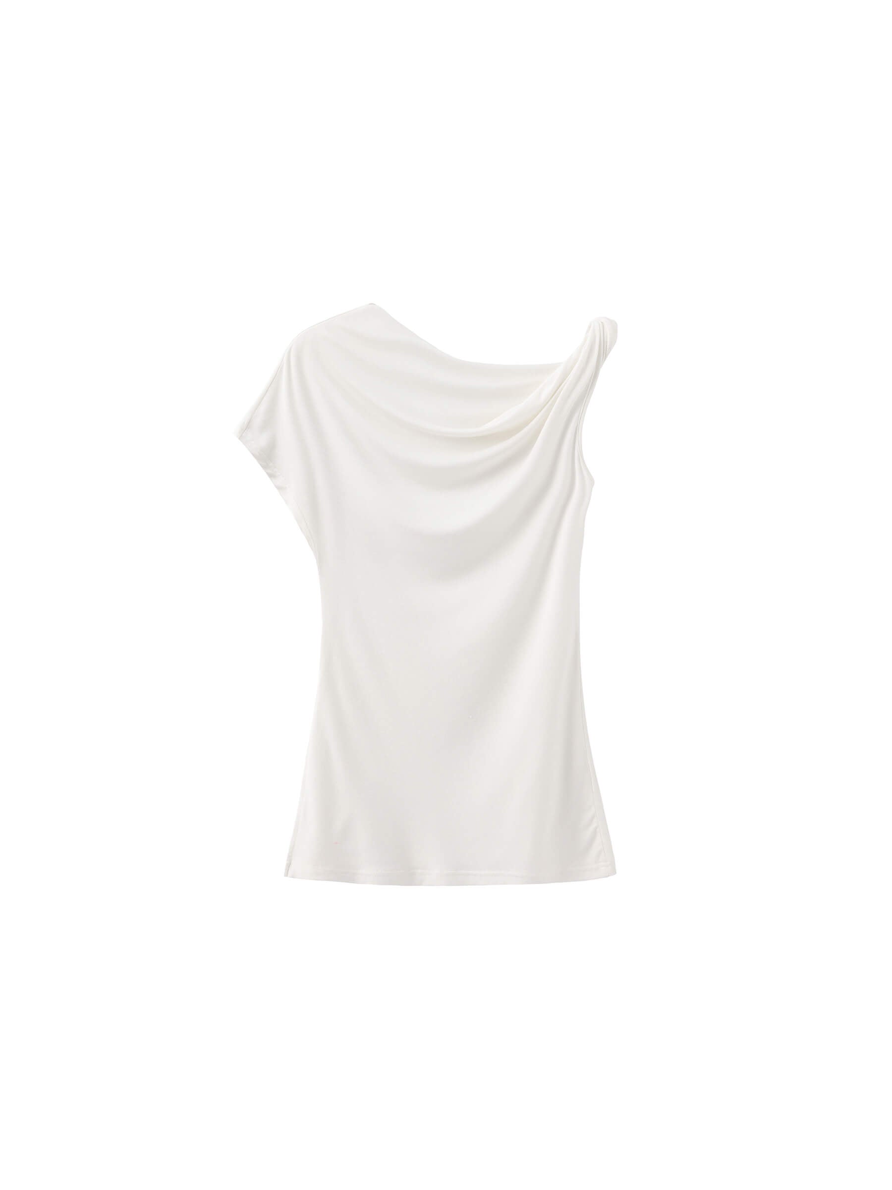 Slim-Fit One-Shoulder T-Shirt-15