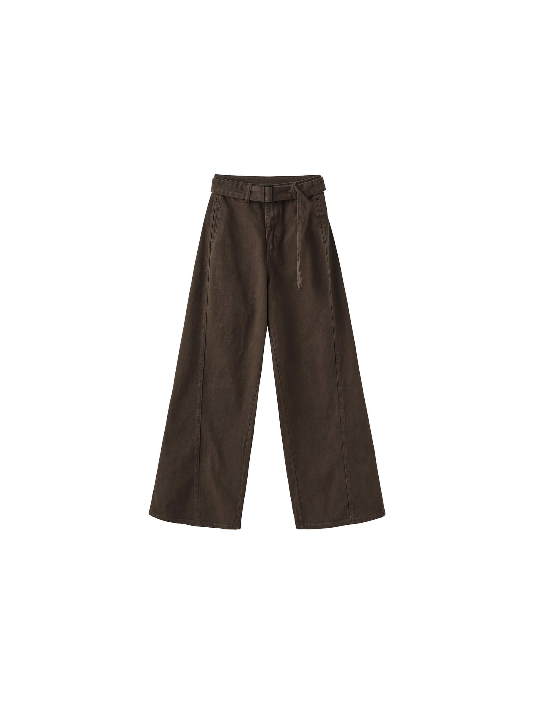 Straight Wide Leg Denim Jeans-15