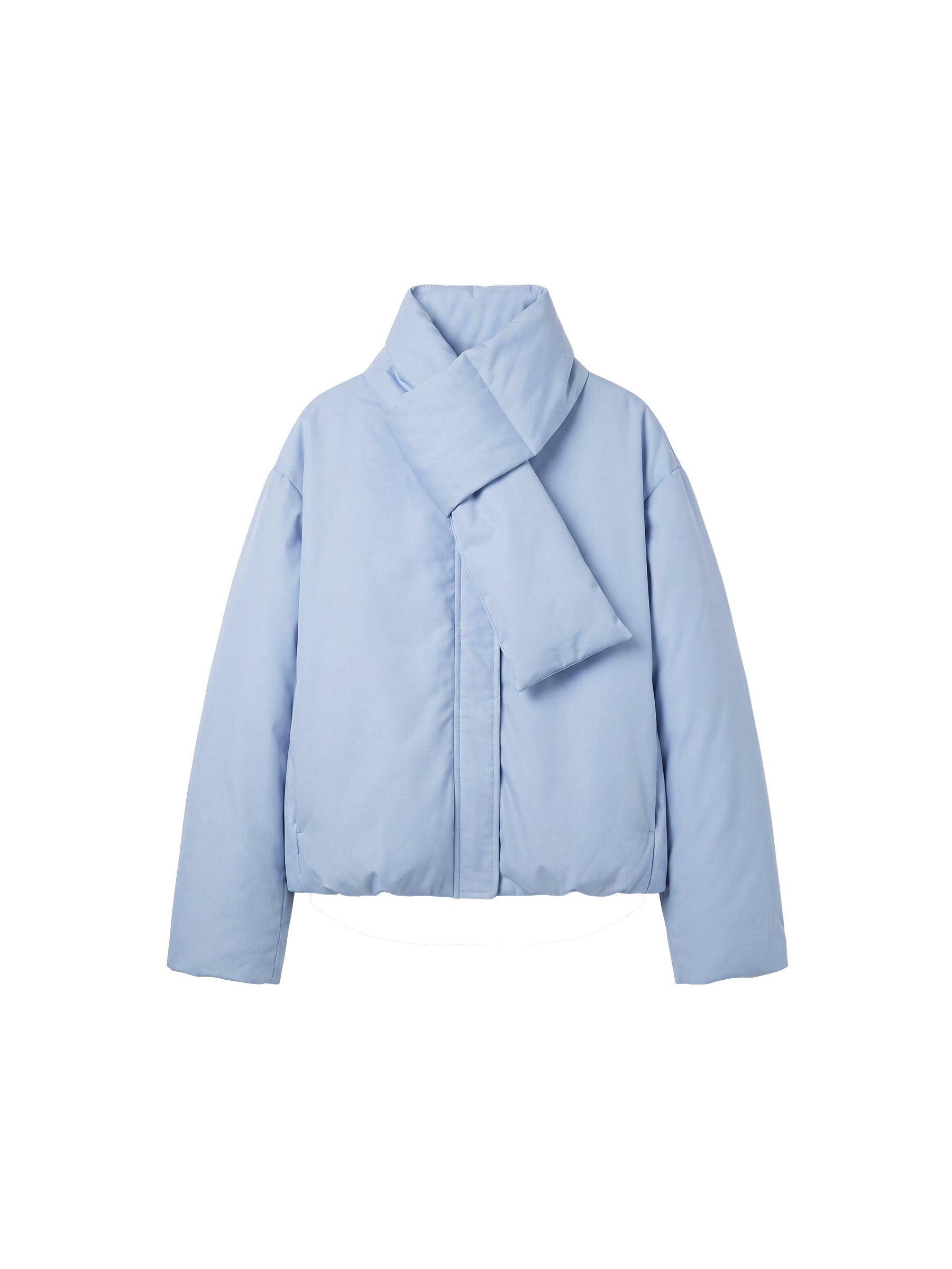 CUBIC Detachable Scarf Puffer Down Jacket-13