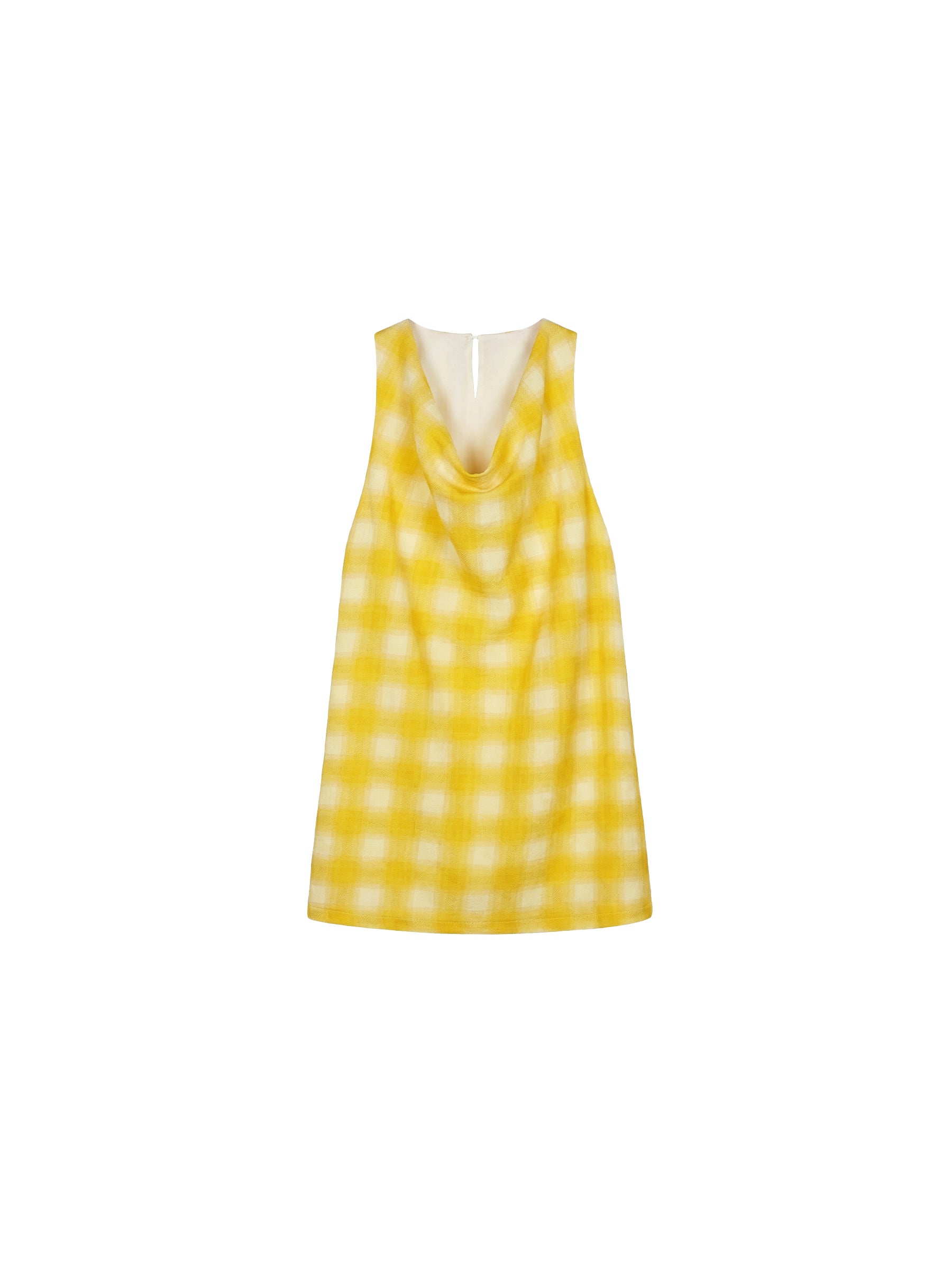 CUBIC Linen Blend Halter Check Top-13
