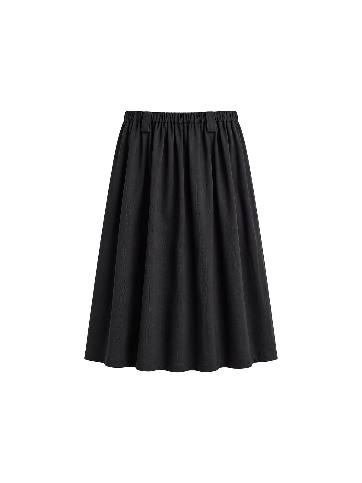 CUBIC 100% Cotton Pleated A‑Line Midi Skirt-13