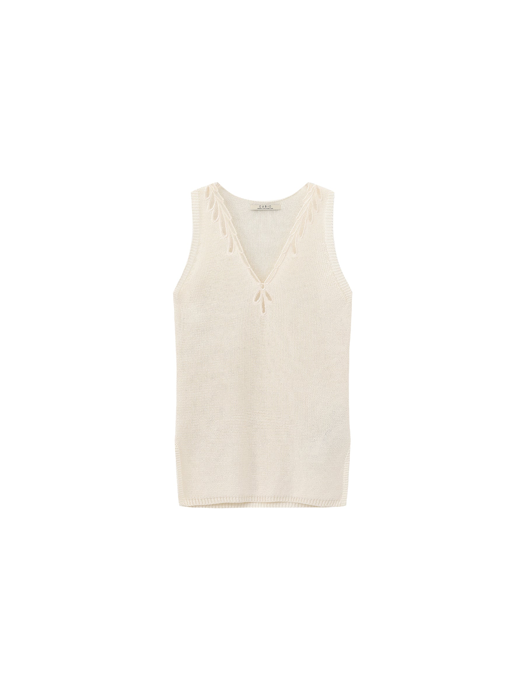 CUBIC Paperfeel V-Neck Tank Top-13
