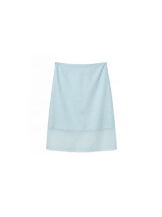 CUBIC  Lyocell Semi-Sheer Pencil Midi Skirt