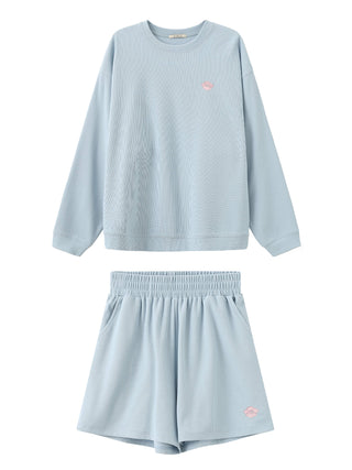 Oversized Long Sleeve T-Shirt and Matching Shorts